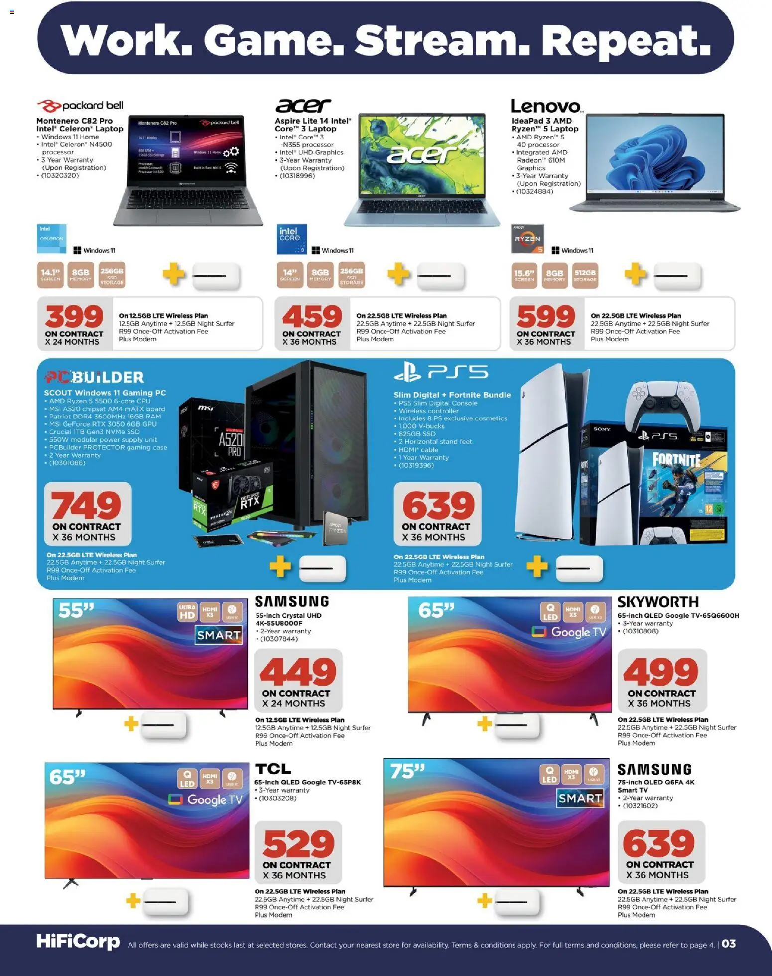New HiFi Corp catalogue – valid from 07.06.2026 | Page: 3 | Products: PC, Cable, Case, Laptop