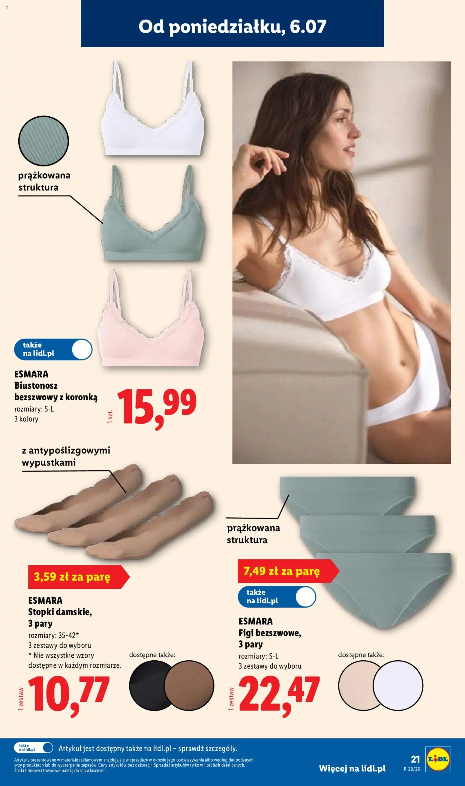 Lidl Katalog od 06.07.2026 | Strona: 23 | Produkty: Biustonosz