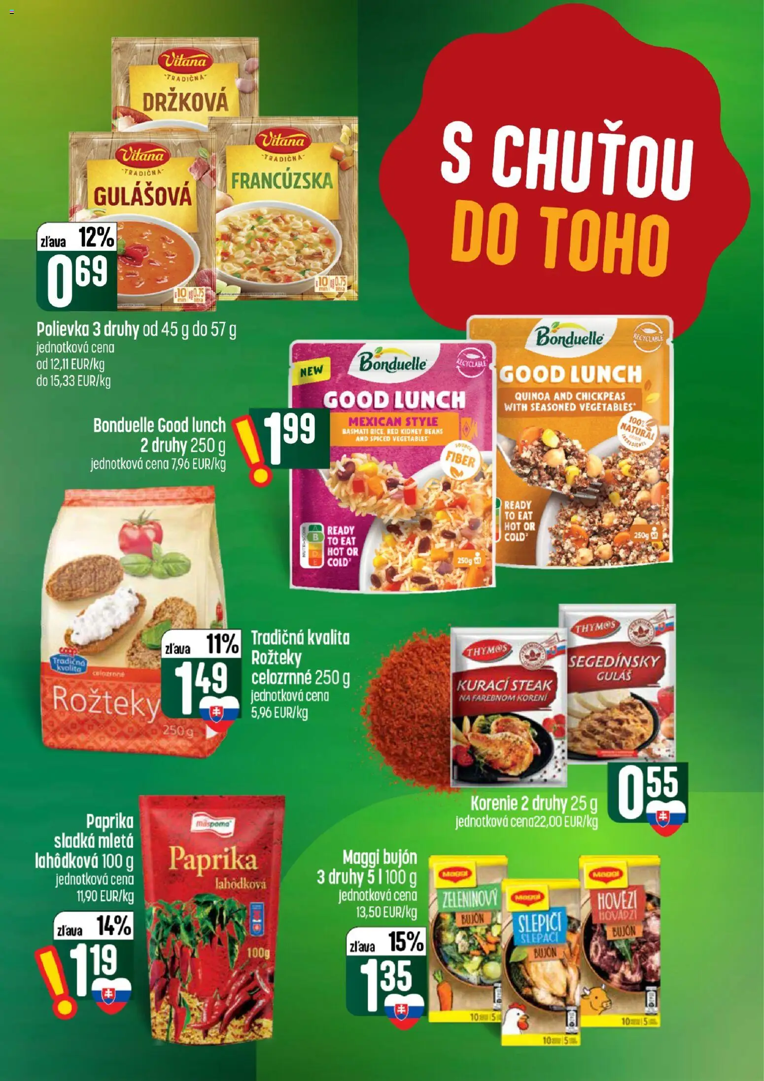Nové COOP Jednota akcie – leták je platný od 30.07.2026 | Strana: 35 | Produkty: Paprika, Bujón, Korenie, Steak