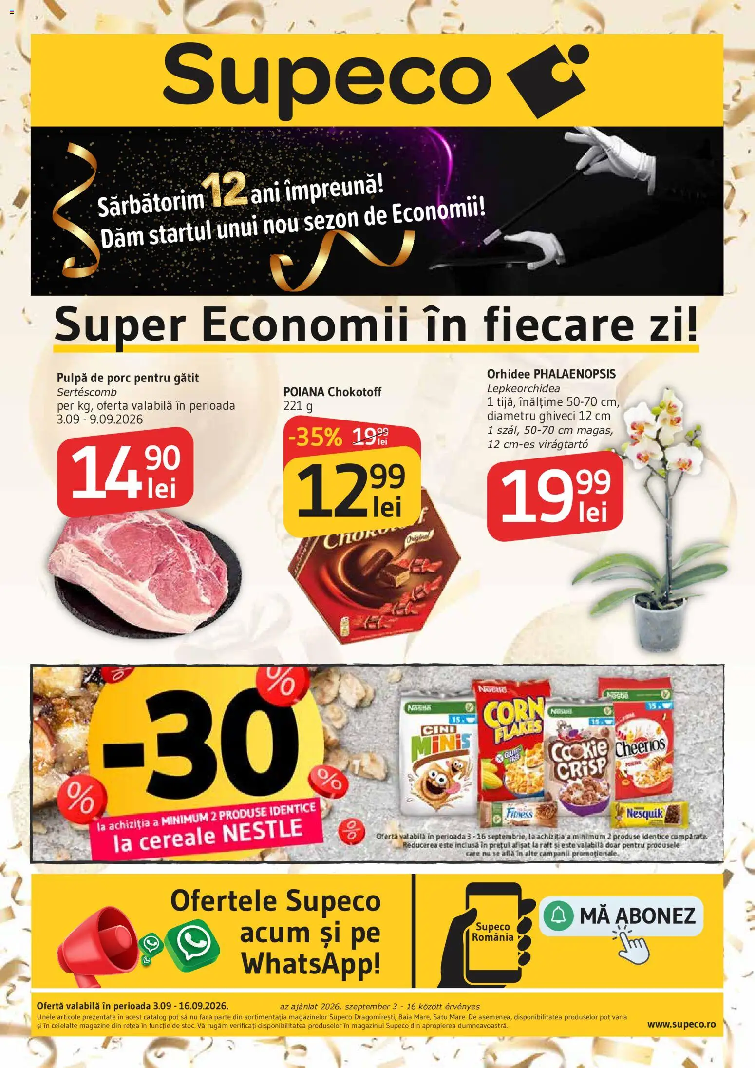 Noul catalog Supeco – valabil de la 03.09.2026 | Pagină: 1 | Produse: Orhidee, Raft, Ghiveci, Cereale