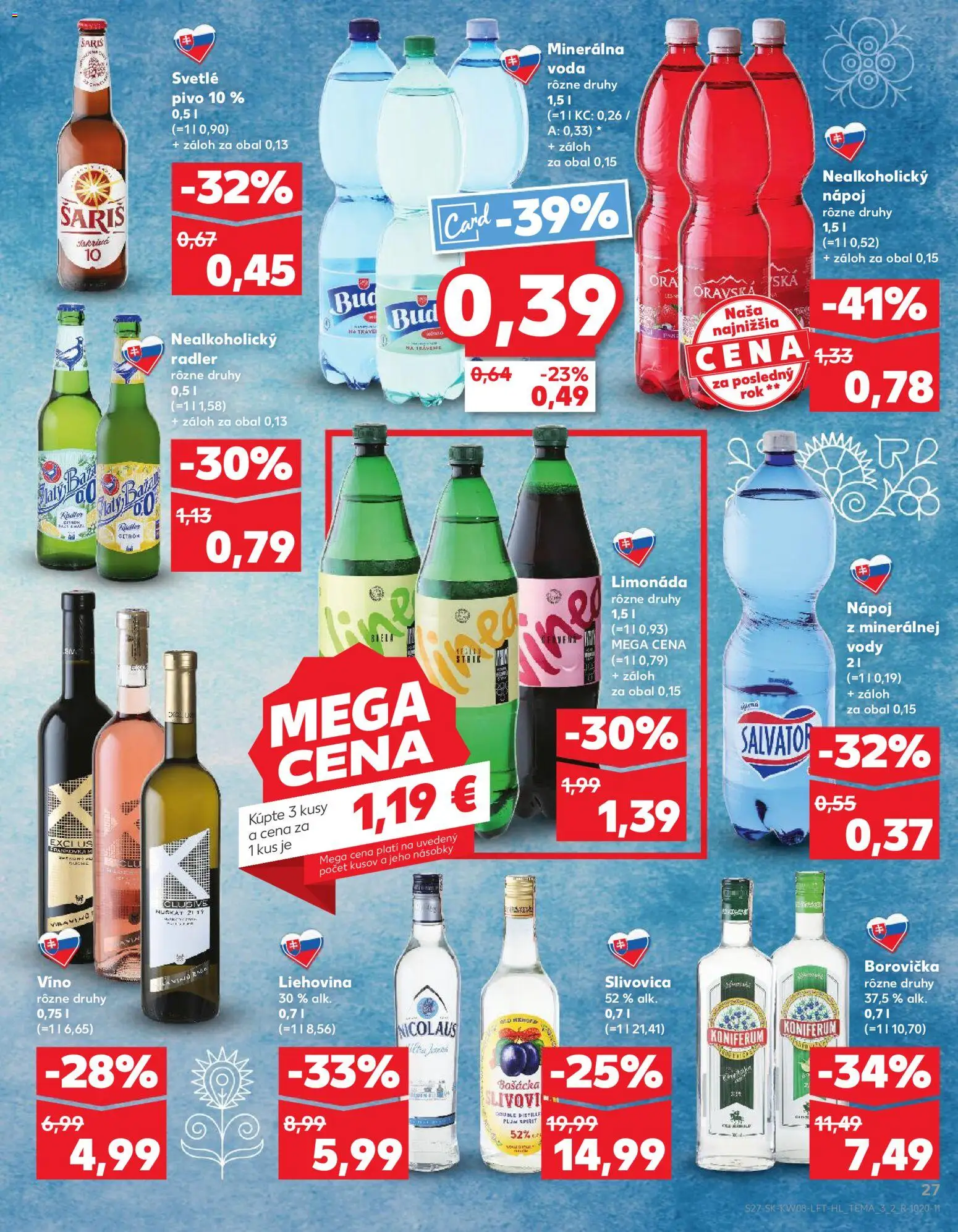 Kaufland SK akciós ujság - amely érvényes a következő dátumtól: 2026.02.19. | Oldal: 27 | Termékek: Radler