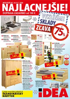 IDEA nábytok leták platný od 01.07.2026