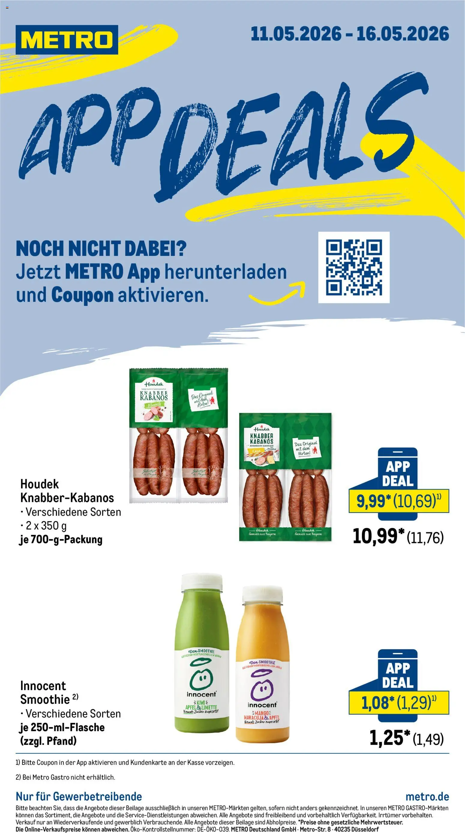 Metro App Deals – gültig ab 11.05.2026 | Seite: 1