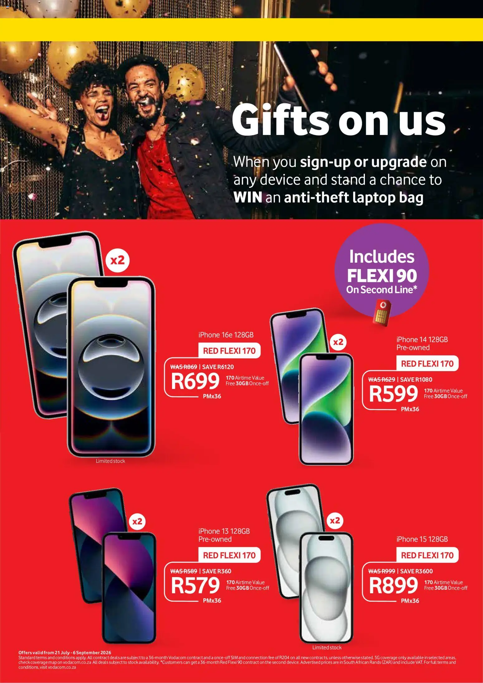 New Makro catalogue – valid from 21/07/2026 | Page: 3 | Products: Sim, Bag, Laptop, Stock