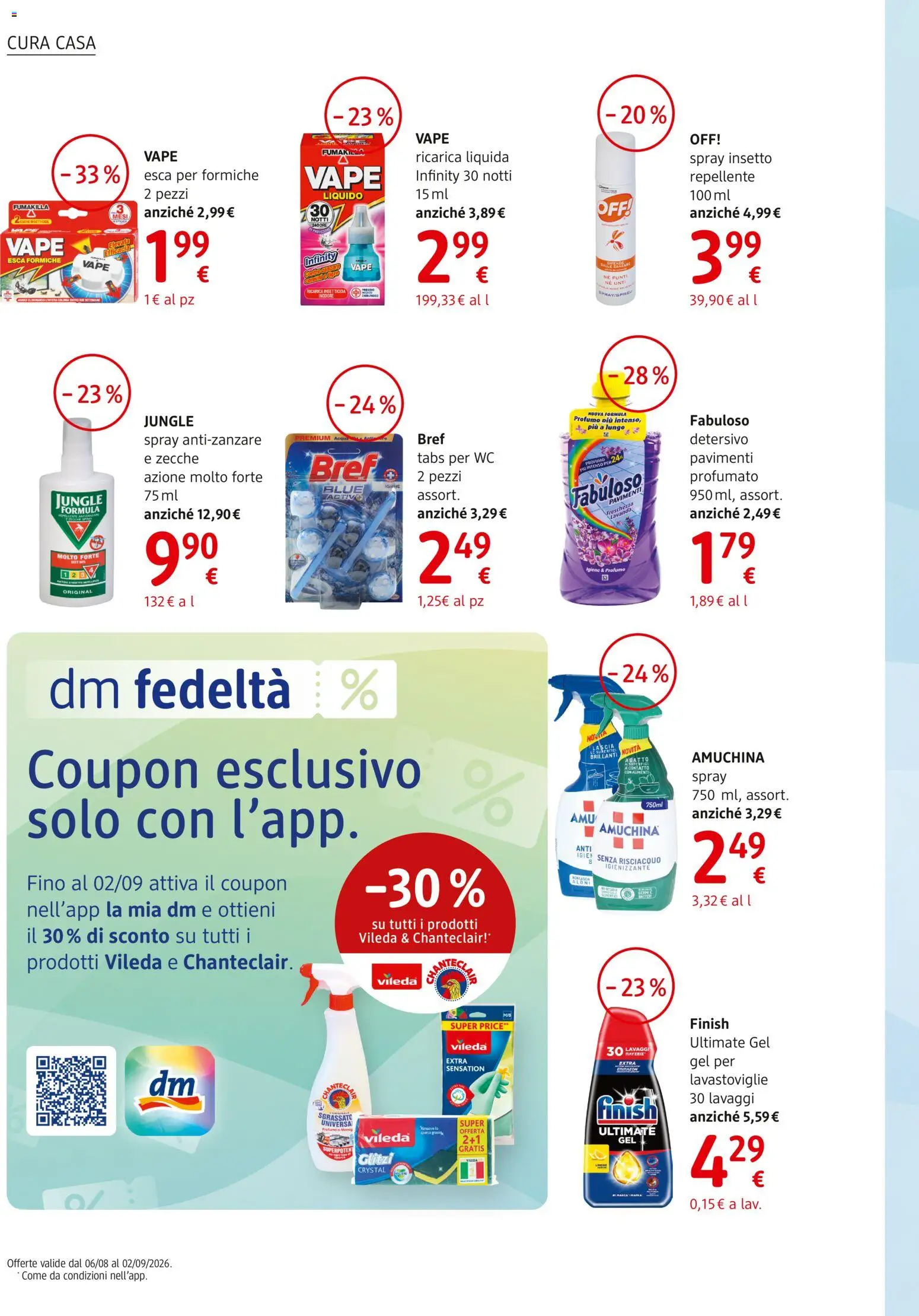 Volantino dm drogerie markt del 06/08/2026 | Pagina: 14 | Prodotti: Lavastoviglie, Lavanda, Insetticida, WC