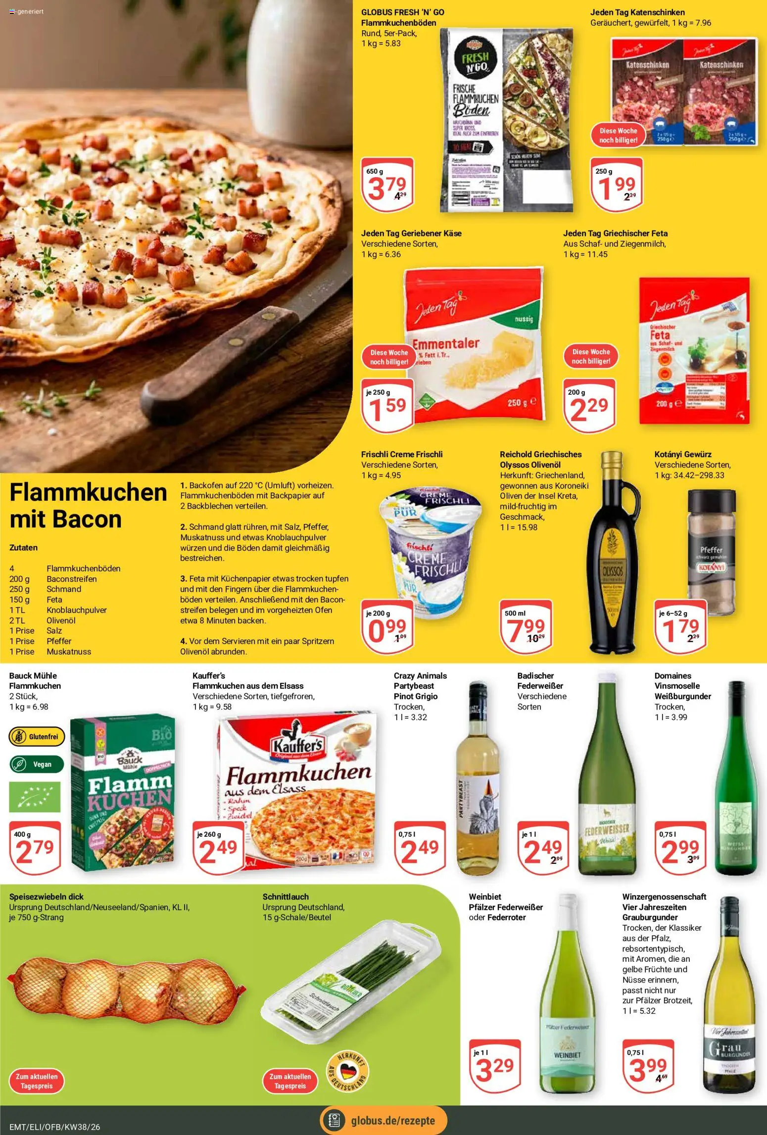 Globus Prospekt Erfurt – gültig ab 14.09.2026 | Seite: 17 | Produkte: Käse, Salz, Pfeffer, Backofen