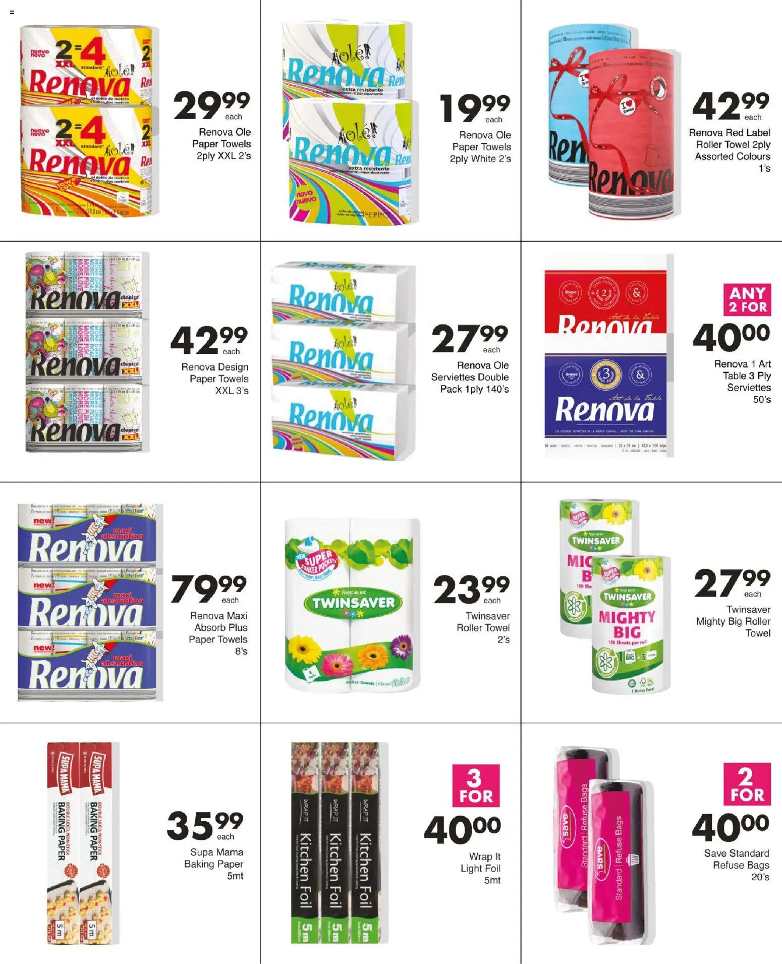New Save catalogue – valid from 29/09/2026 | Page: 80 | Products: Art, Towel, Paper towels, Paper