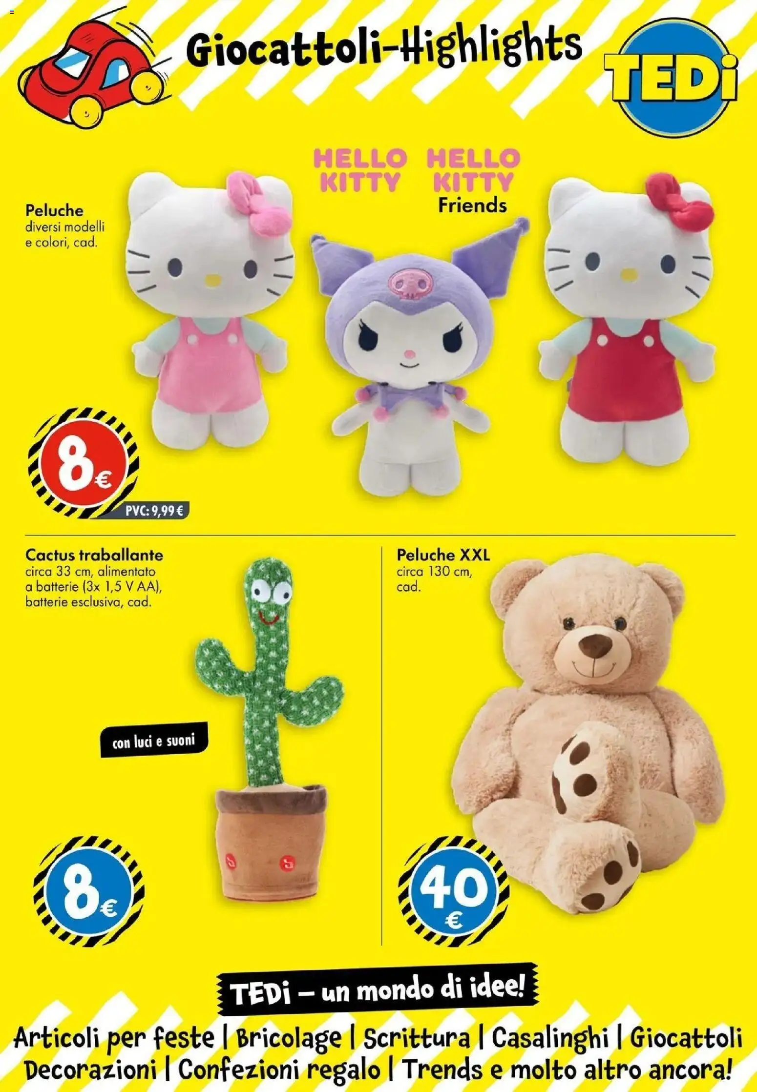 Nuovo TEDi volantino Parma dal 02/09/2026 > offerte anteprima 🛍️ | Pagina: 4 | Prodotti: Peluche, Giocattoli, Cactus, Batterie