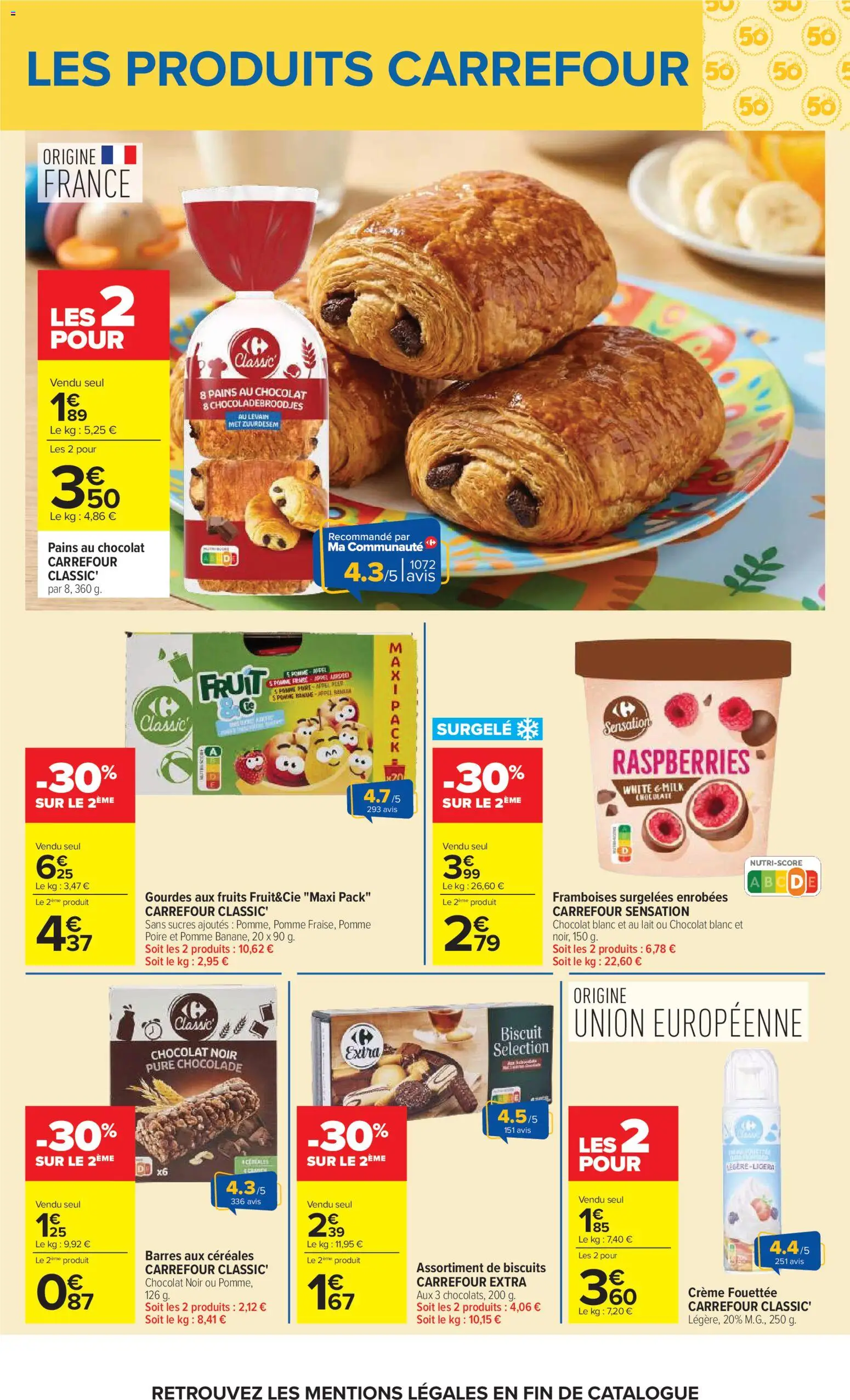 {H1} | Page: 52 | Produits: Poire, Lait, Crème fouettée, Céréales