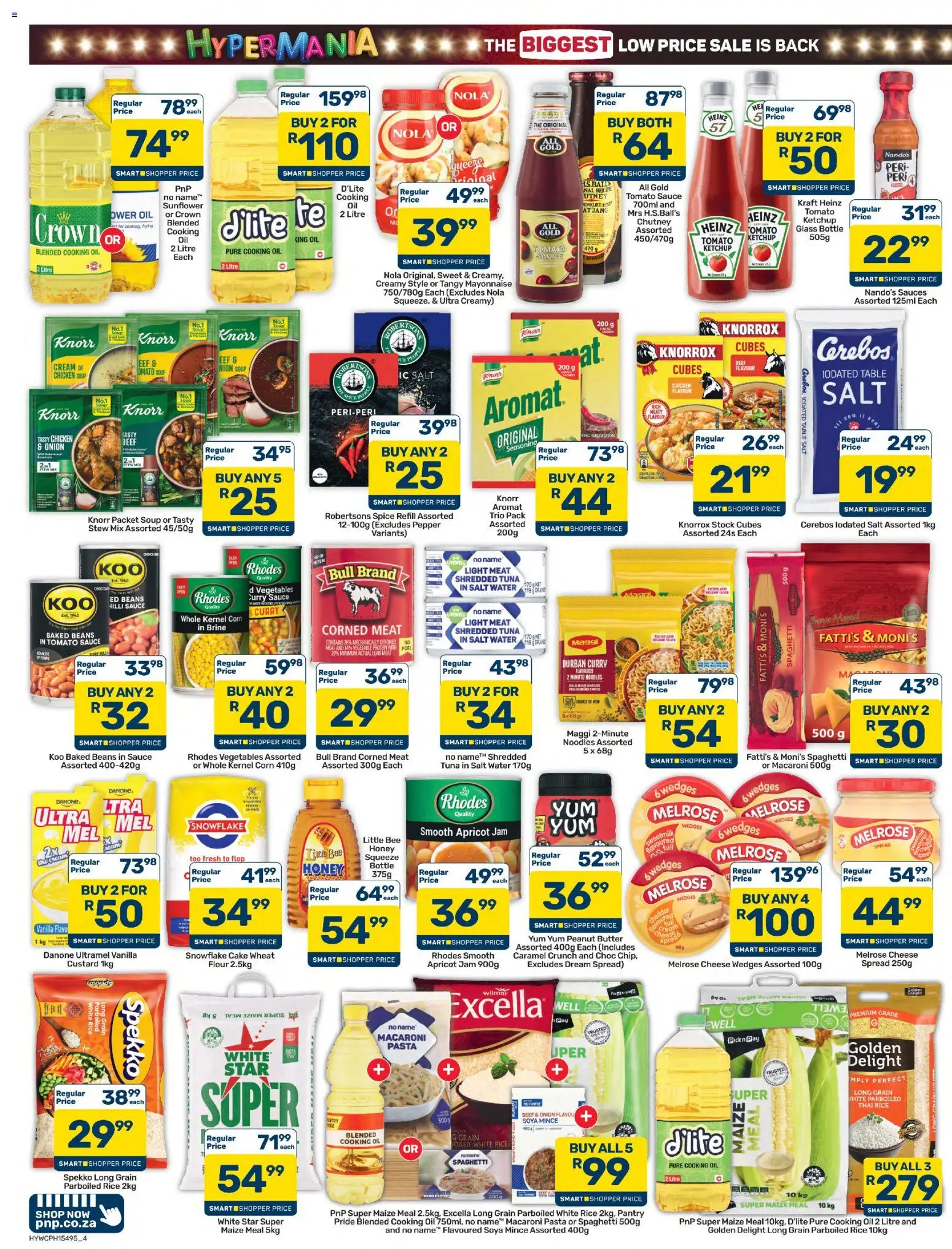 New Pick n Pay catalogue – valid from 25/09/2026 | Page: 4 | Products: Tuna, Cheese, Chicken, Water