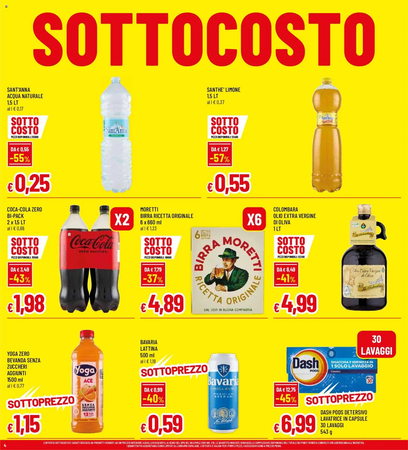 Volantino Famila del 03/09/2026 | Pagina: 4 | Prodotti: Acqua, Olio, Acqua naturale, Olio extra vergine