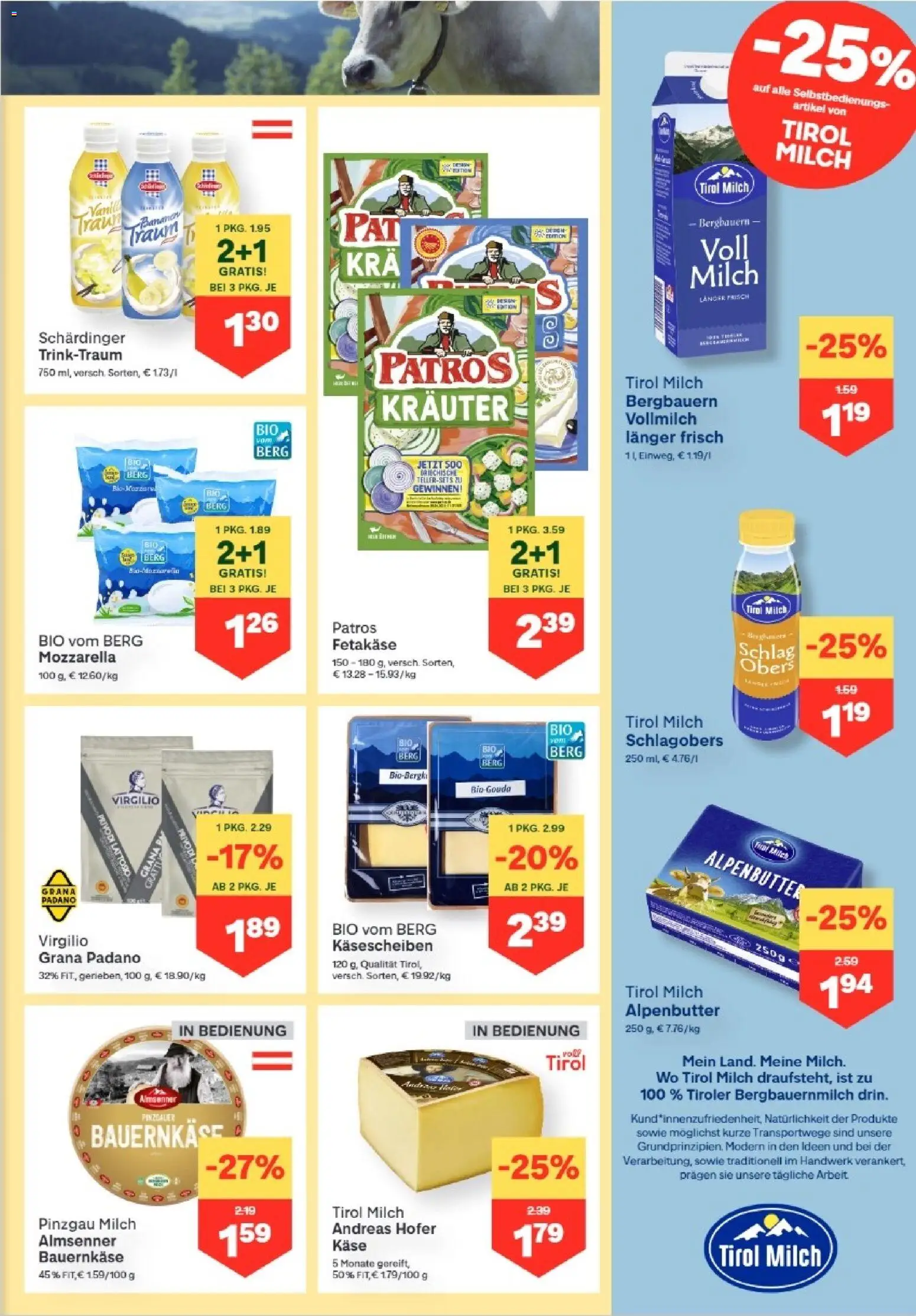 MPREIS Dellach im Drautal gültig ab 13.05.2026 | Seite: 5 | Produkte: Milch, Käse, Bananen