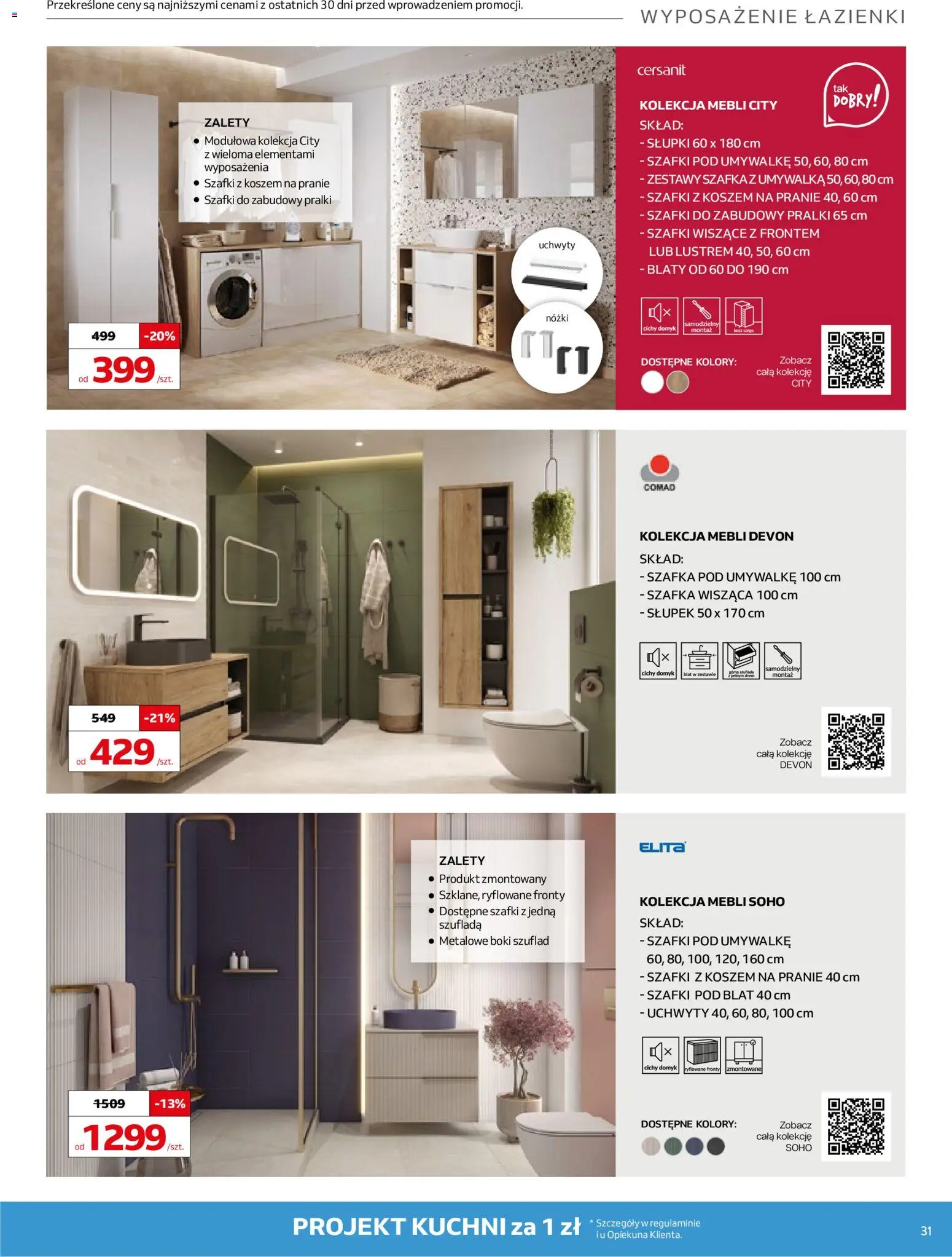 Komfort gazetka od 22.04.2026 | Strona: 31 | Produkty: Umywalka