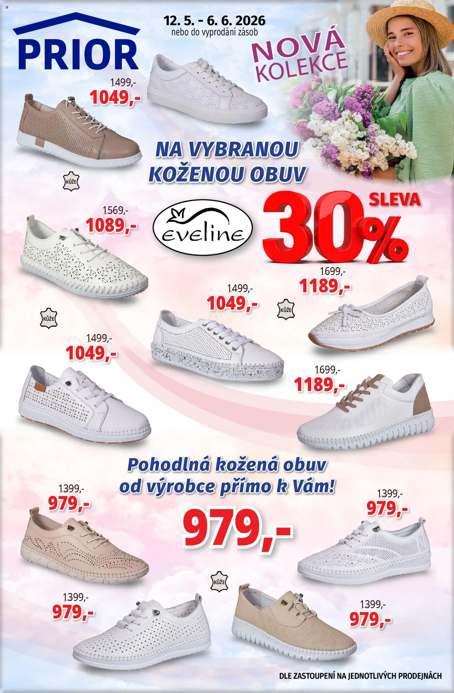 Prior - Akční Nabídka Obuvi A Doplňků od 12.05.2026 | Strana: 1 | Produkty: Obuv