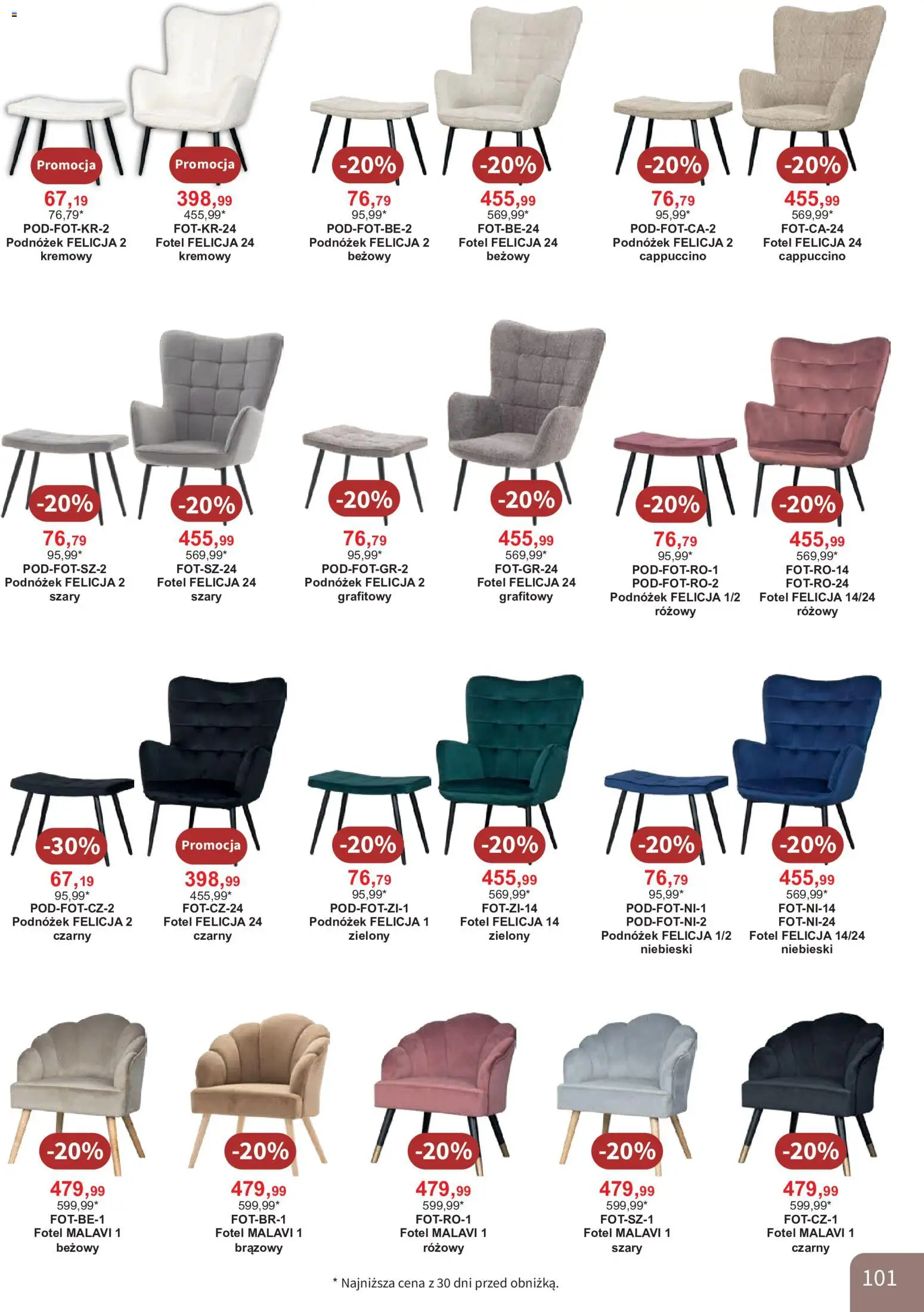 Bodzio Katalog od 01.08.2026 | Strona: 101 | Produkty: Cappuccino, Fotel