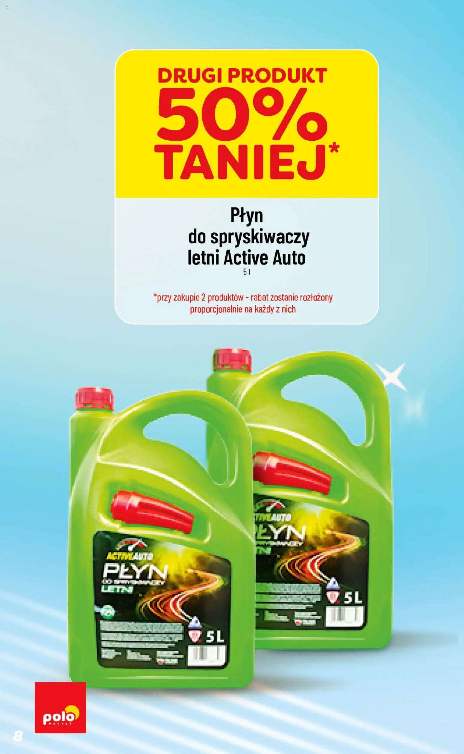 Nowa POLOmarket gazetka od jutra 02.09.2026 | Strona: 8 | Produkty: Płyn do spryskiwaczy letni, Płyn do spryskiwaczy