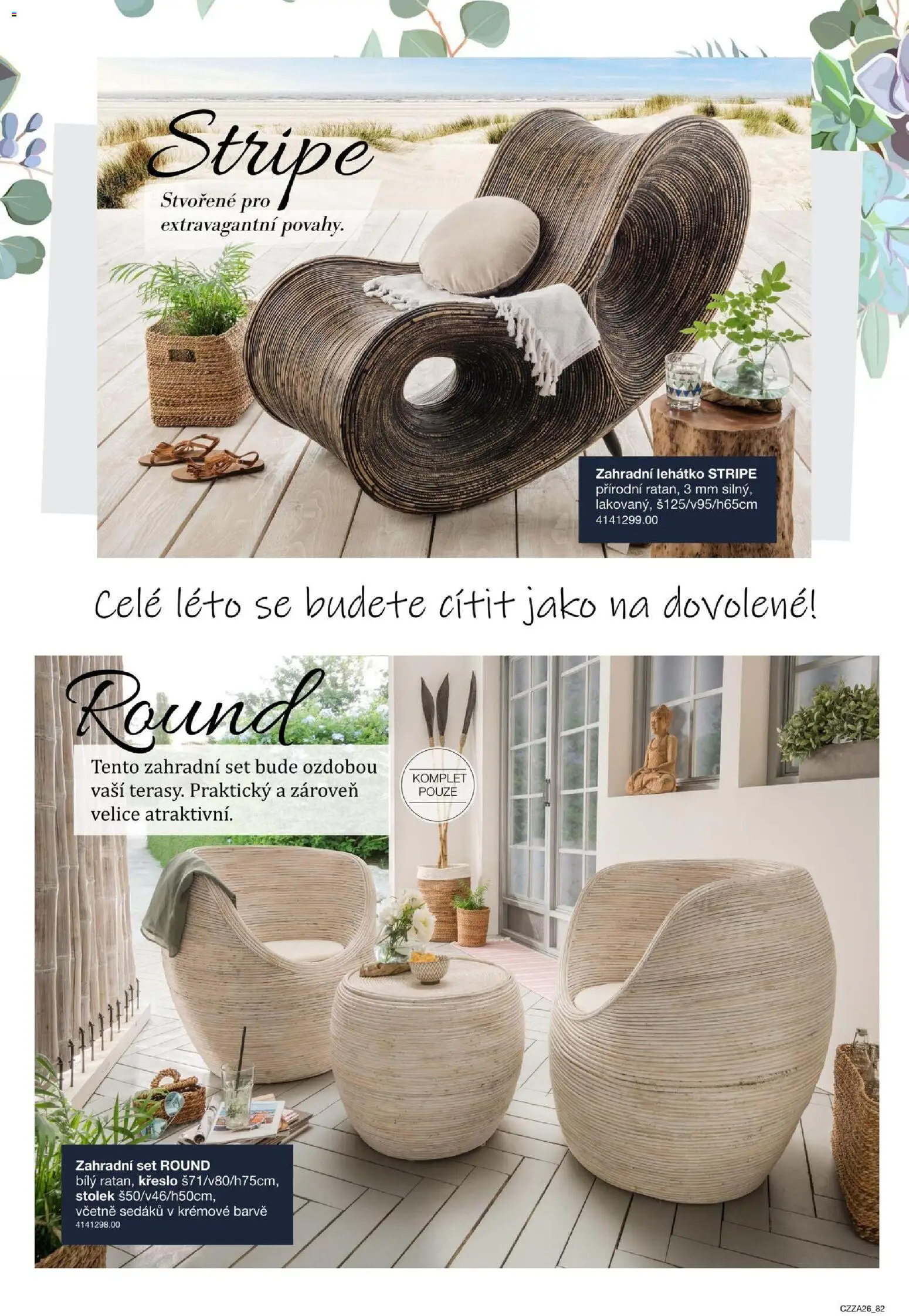 Sconto nábytek katalog - Zahradní speciál od 01.01.2026 | Strana: 82 | Produkty: Zahradní lehátko, Křeslo, Lehátko, Stolek