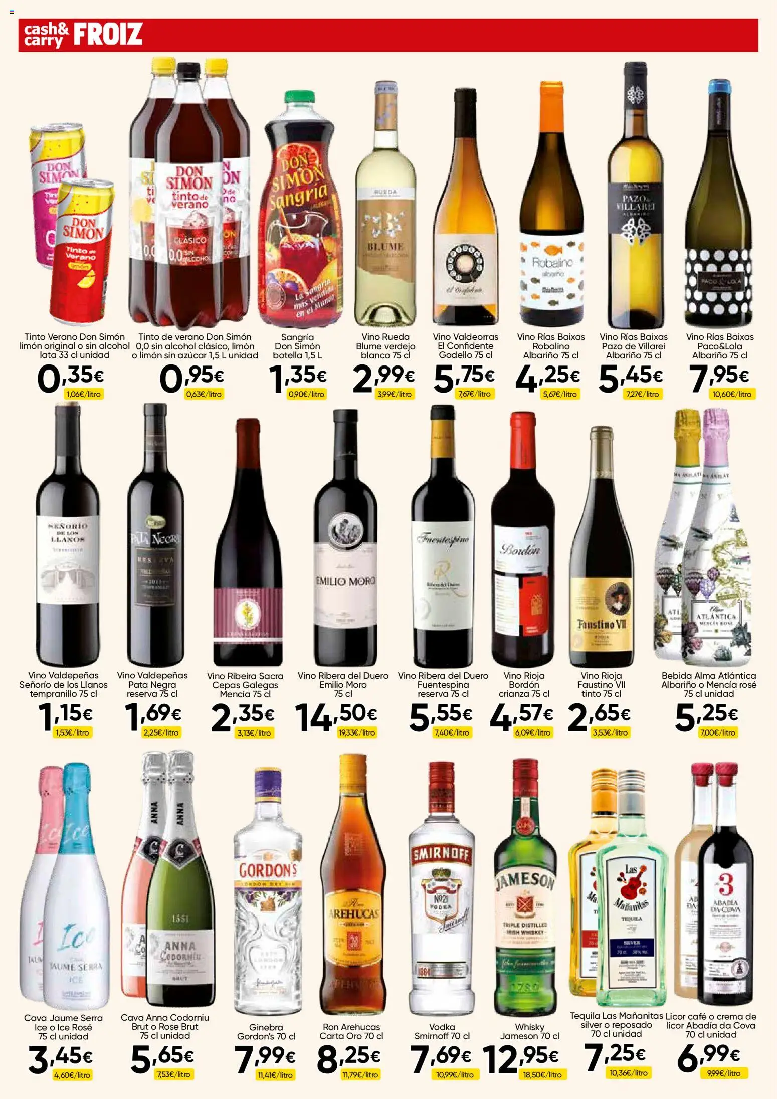 Froiz - Folleto Cash │ válido desde el 03.06.2026 | Página: 8 | Productos: Café, Vino, Ginebra, Crema