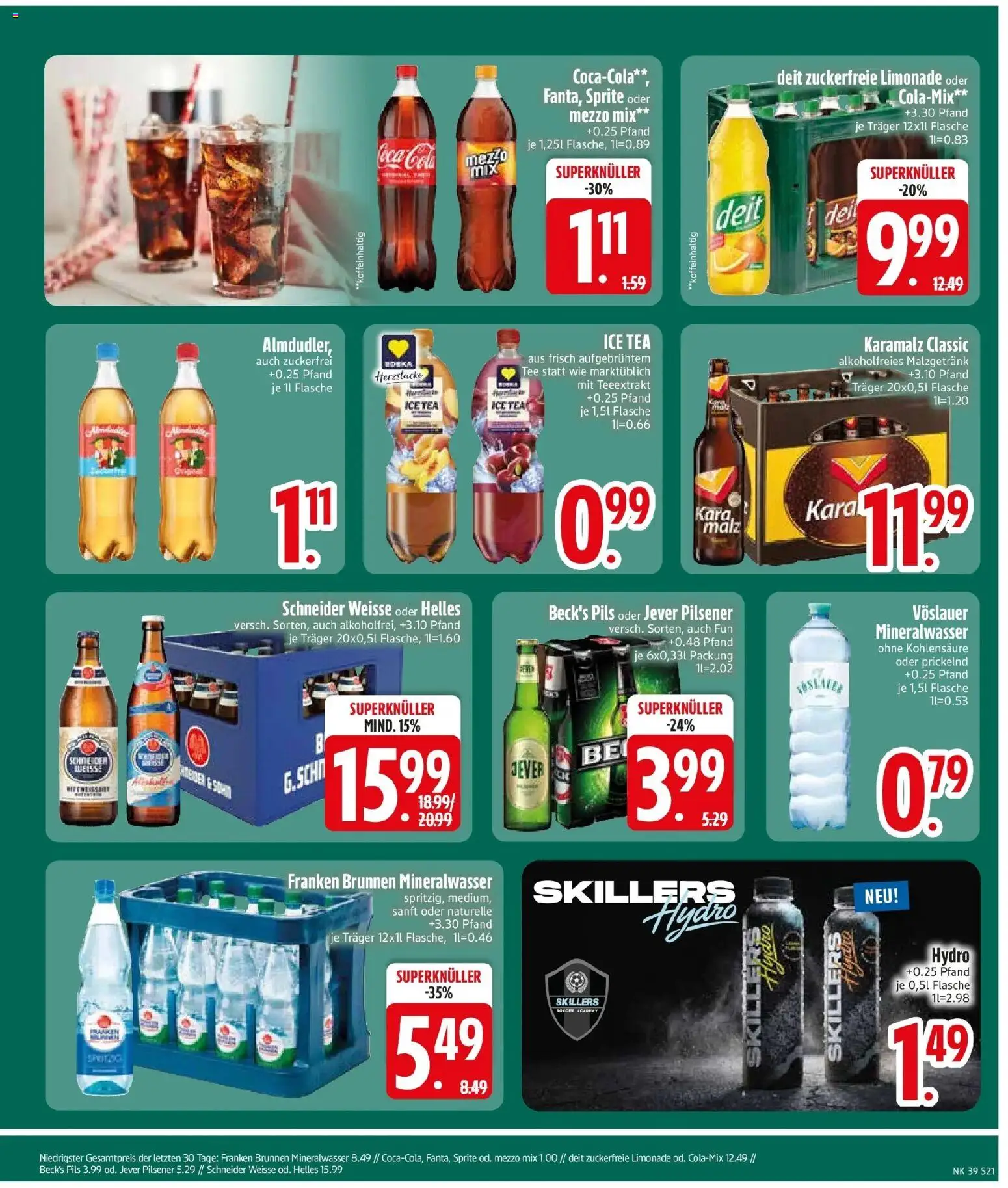 Edeka Prospekt München (ab 21.09.2026) » Angebote Online | Seite: 23 | Produkte: Mezzo mix, Coca cola, Limonade, Jever