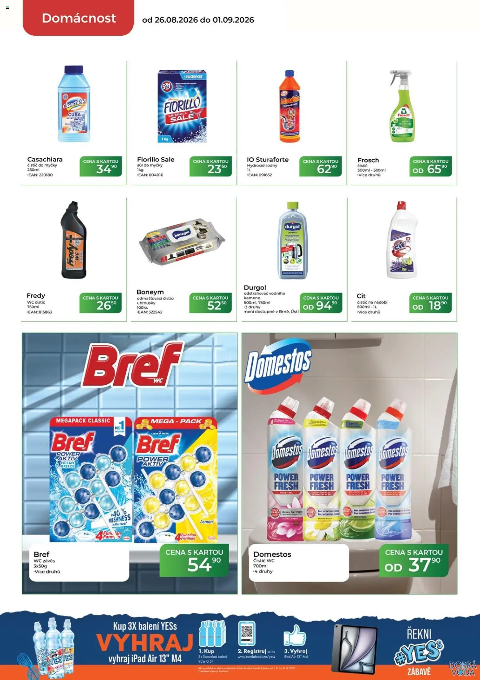 Tamda Foods leták od 26.08.2026 | Strana: 52 | Produkty: Závěs, Nádobí, Wc, Sůl