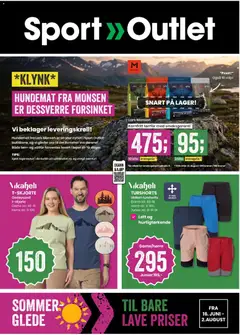 Forhåndsvisning av Sport Outlet Sommerglede til bare lave priser gyldig fra 16.06.2026