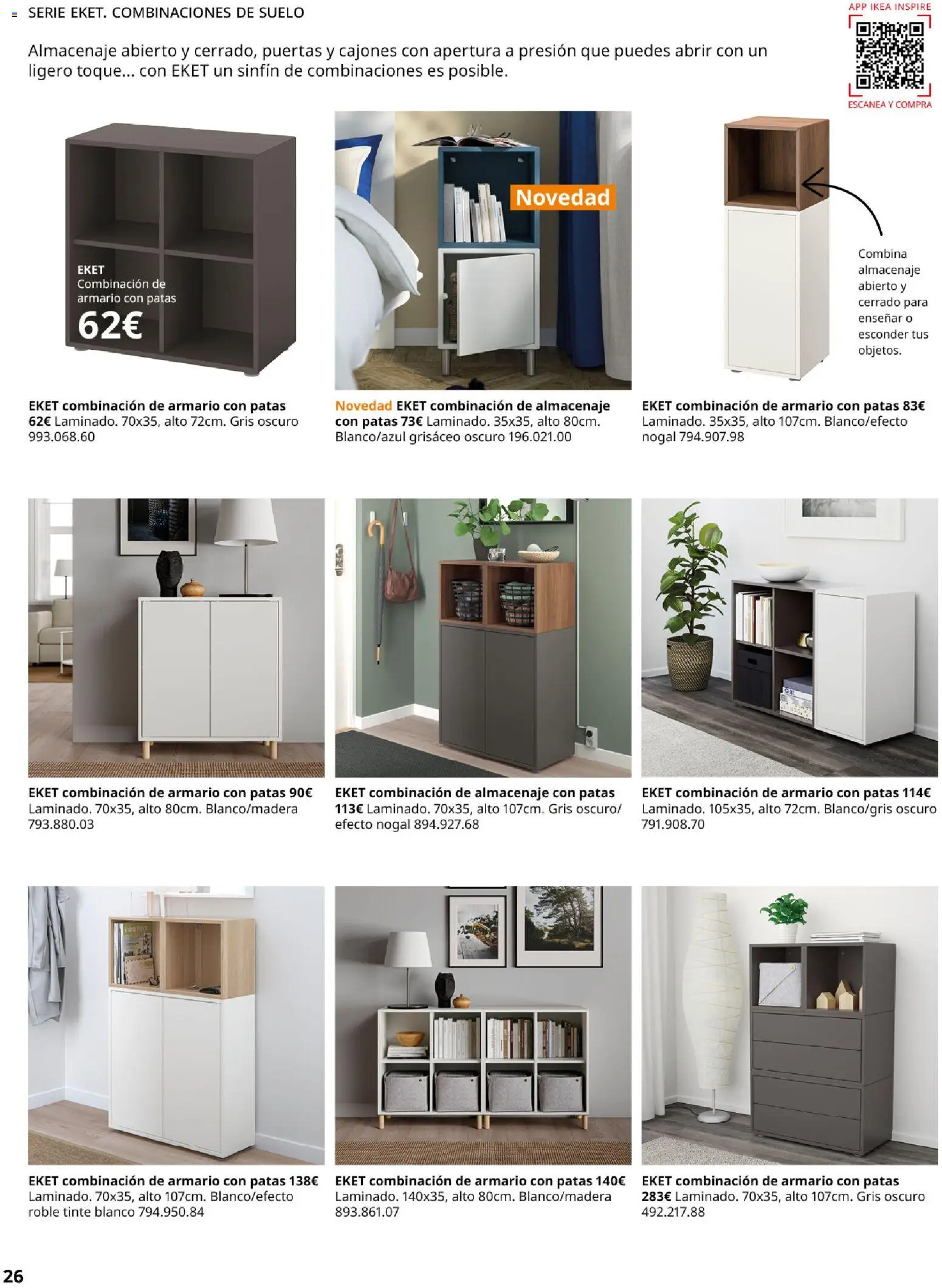 Catálogo IKEA Besta Eket │ válido desde el 01.02.2026 | Página: 26 | Productos: Tinte, Almacenaje, Armario