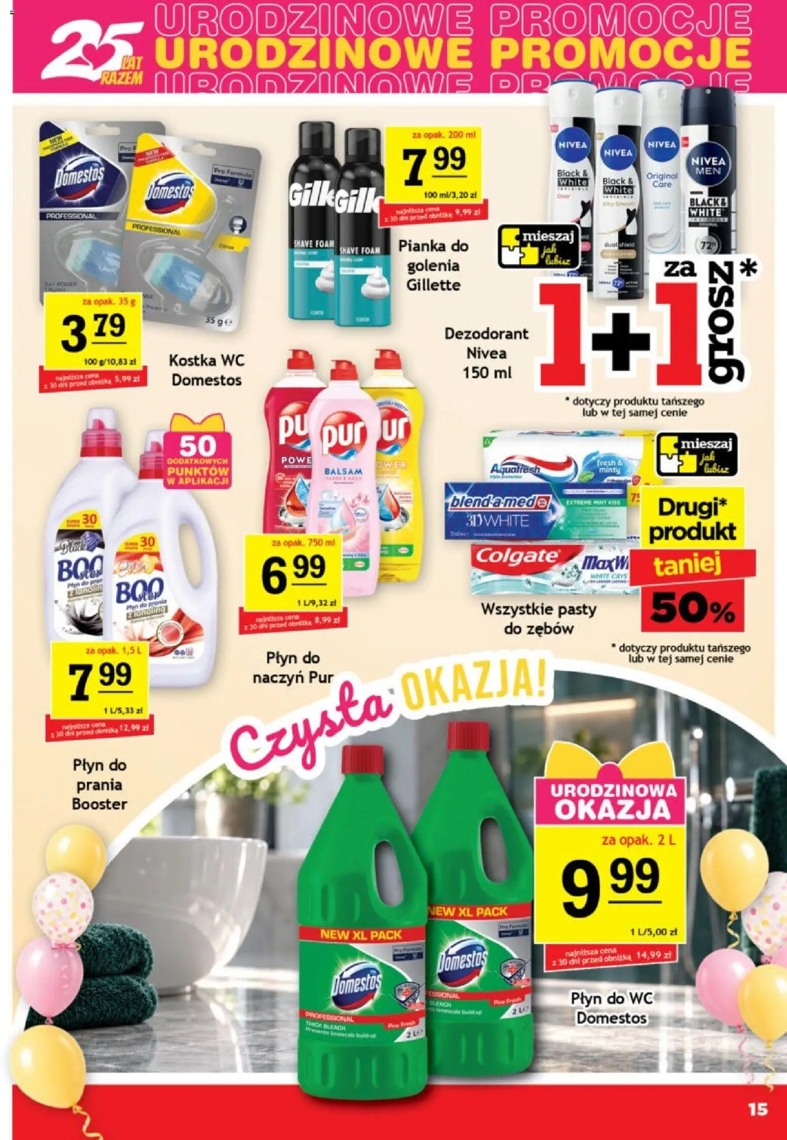 Gram Market gazetka od 23.09.2026 | Strona: 15 | Produkty: Gillette, Domestos, Dezodorant