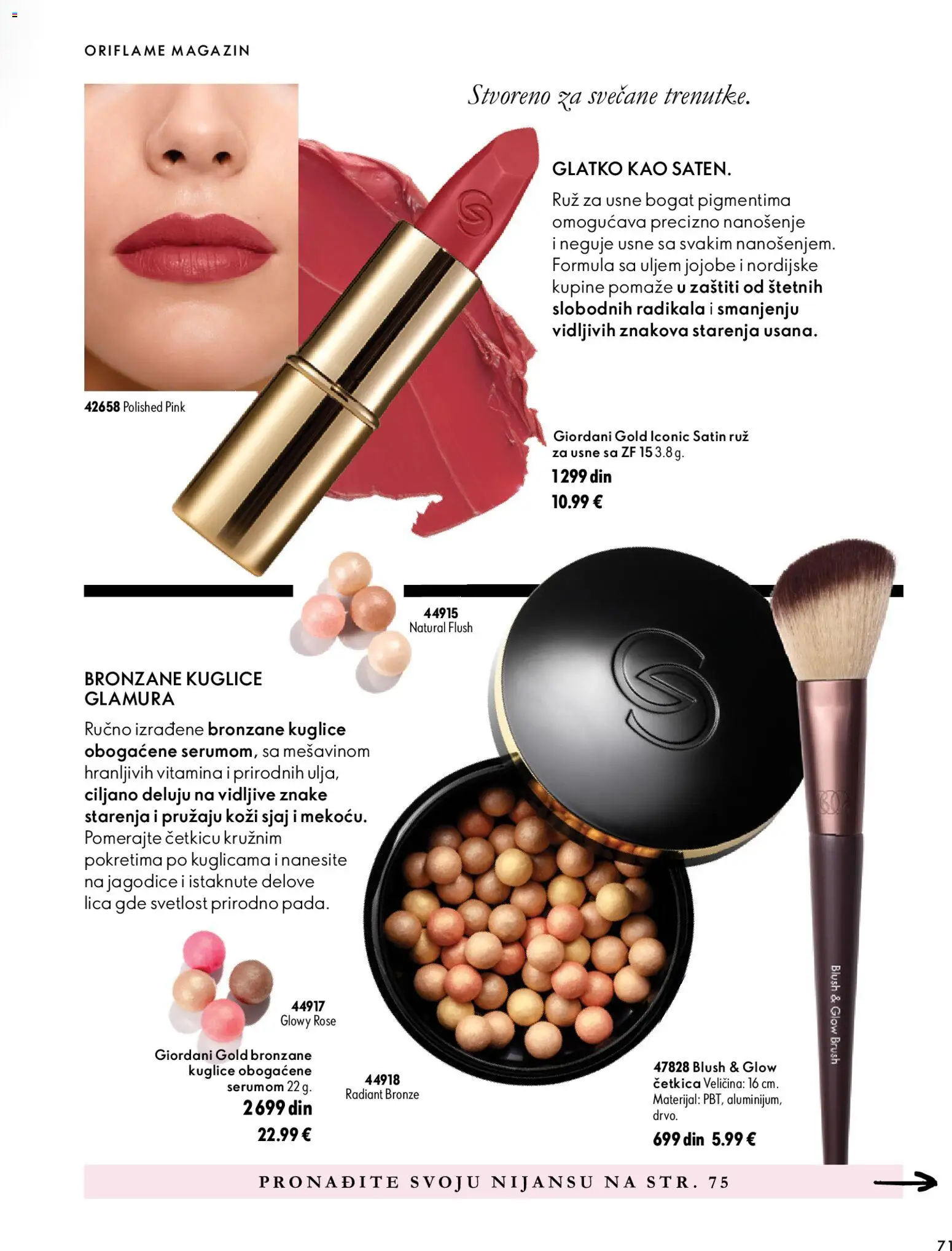 Oriflame katalog - važi od 18.11.2026 | Strana: 71 | Proizvode: Magazin