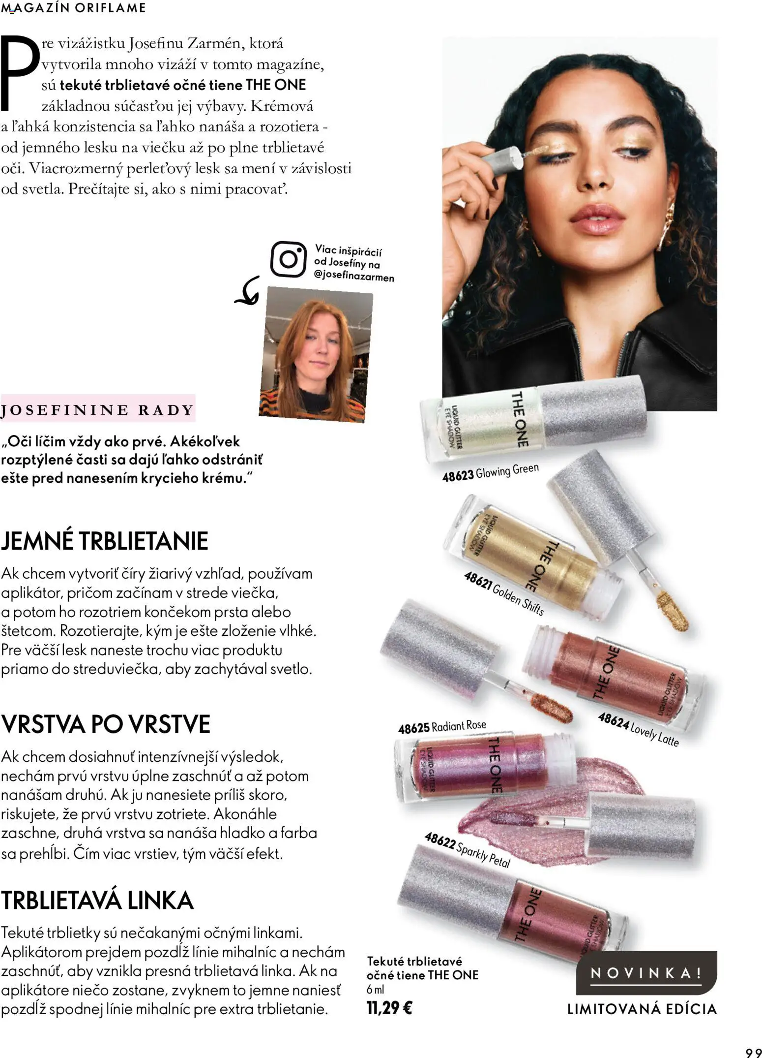 Nové Oriflame akcie – leták je platný od 30.09.2026 | Strana: 99 | Produkty: Očné tiene