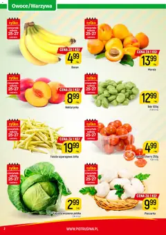 Pogląd oferty "Piotruś Pan gazetka" - ważna od 23.06.2026 | Strona: 2 | Produkty: Kapusta, Bób, Pomidor cherry, Banan