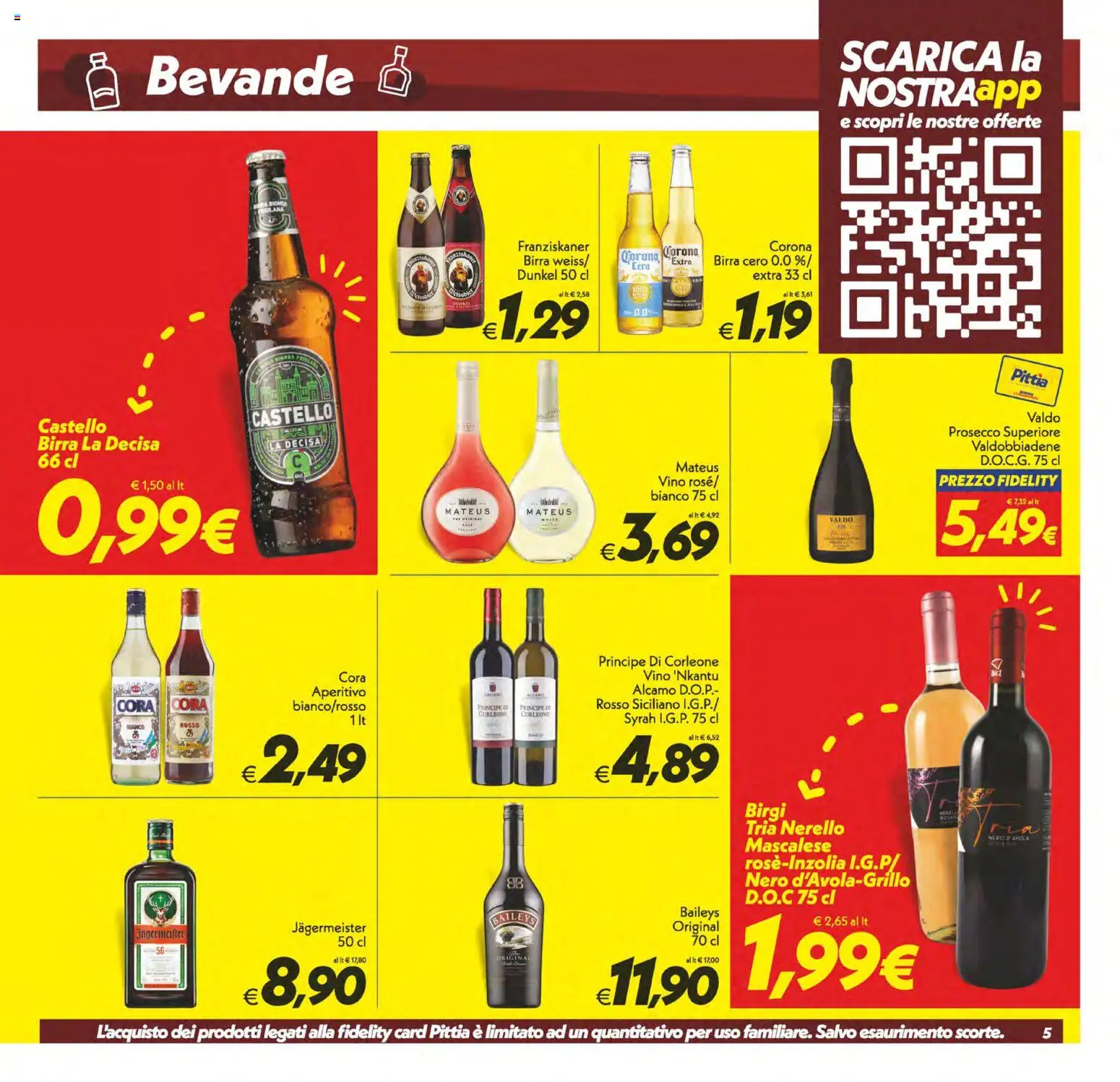 Volantino SuperConveniente del 11/08/2026 | Pagina: 5 | Prodotti: Bevande, Vino, Jägermeister, Aperitivo