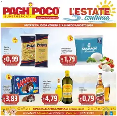 Anteprima del volantino Paghi Poco volantino valido a partire dal 21/08/2026