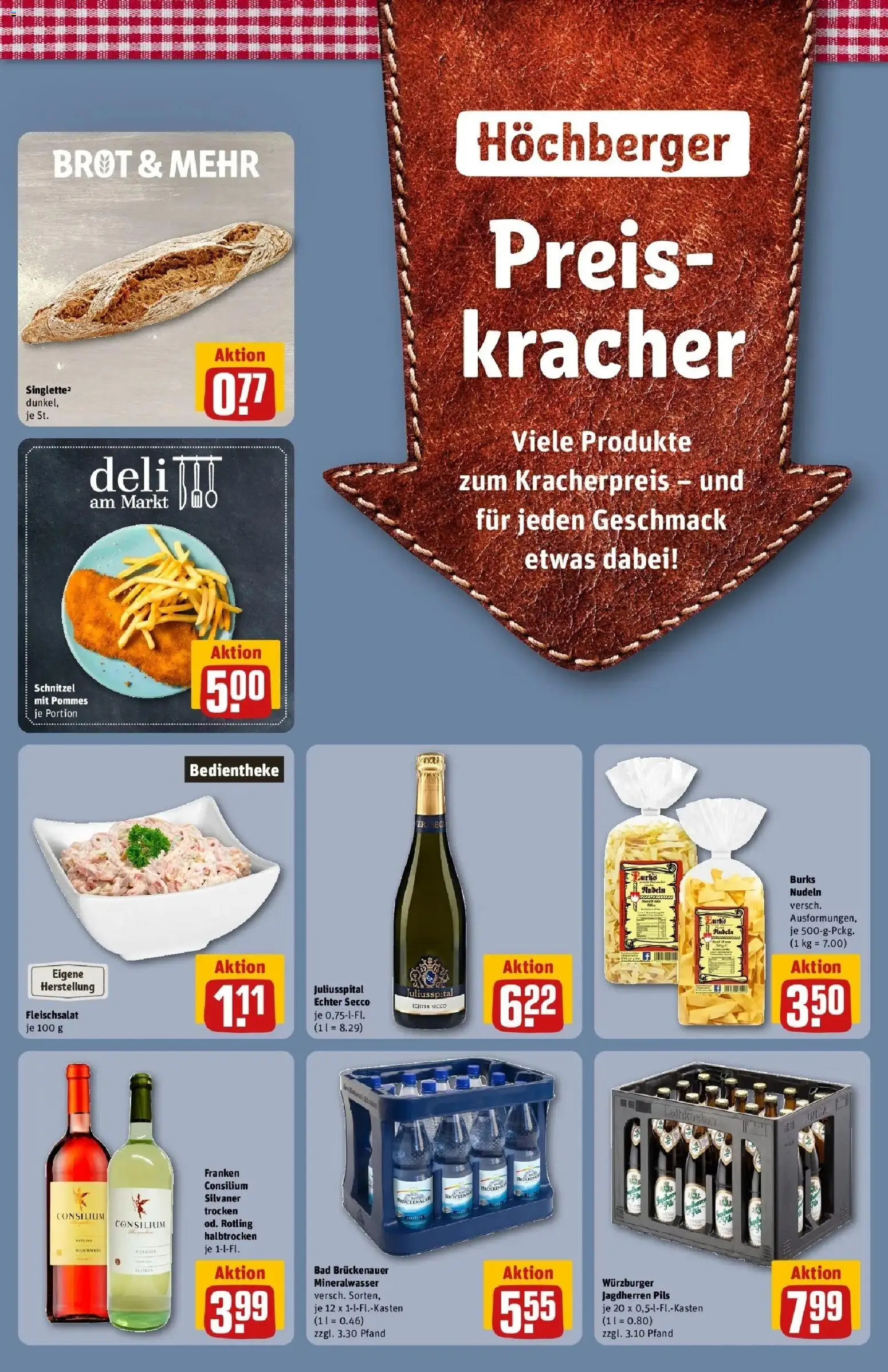 REWE Prospekt ab 28.09.2026 zum Blättern » Angebote | Seite: 43 | Produkte: Bad, Pommes, Schnitzel, Brot