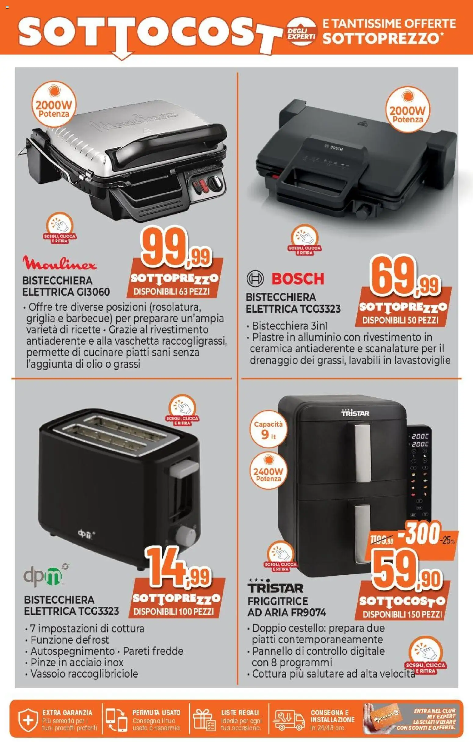 Volantino Expert del 07.05.2026 | Pagina: 14 | Prodotti: Bistecchiera, Alluminio, Griglia, Vassoio