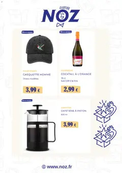 NOZ - Prévisualisation de NOZ catalogue valide à partir de 17/07/2026 | Page: 2 | Produits: Casquette homme, Sprite, Cocktail, Casquette