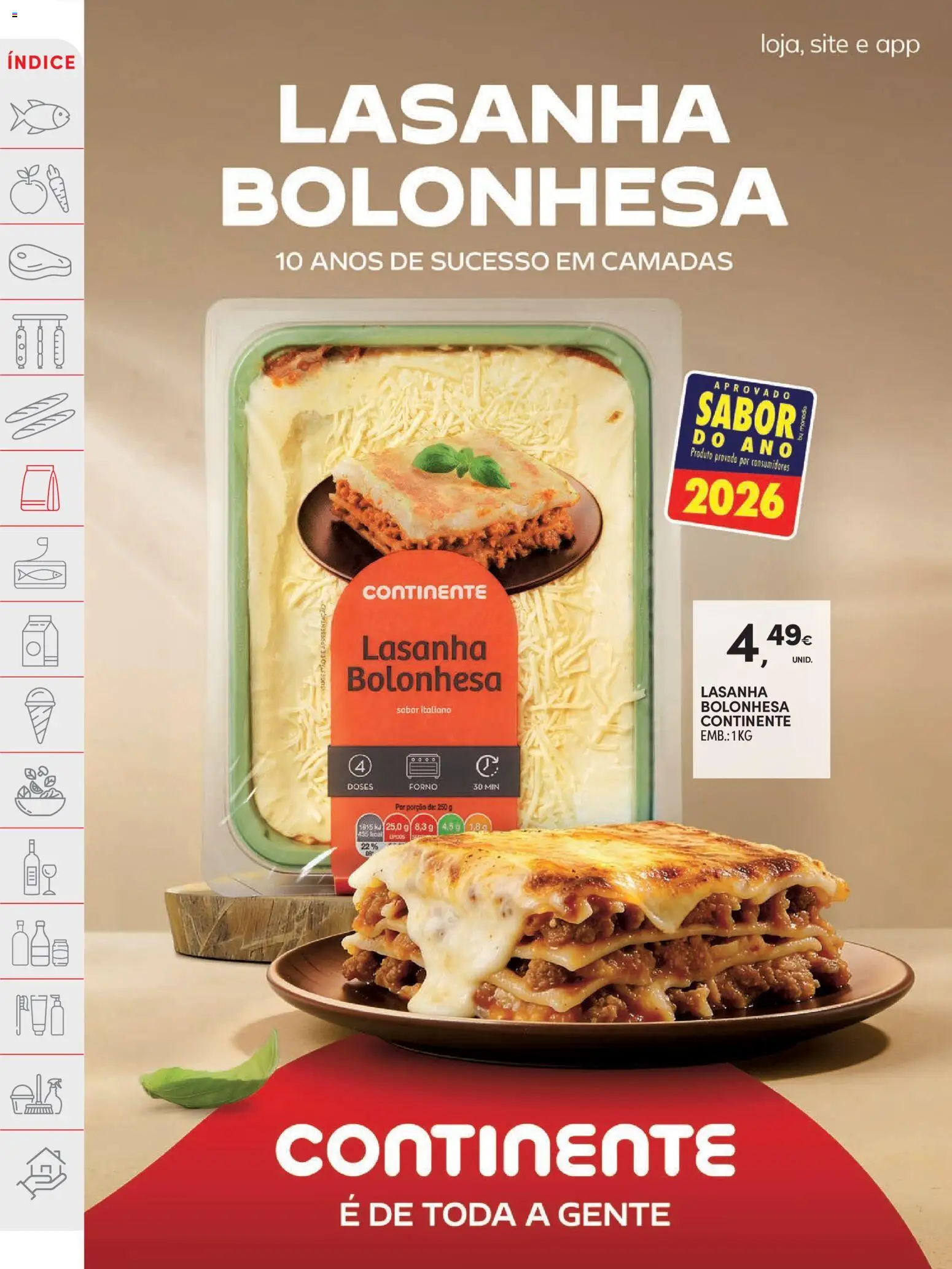 Continente folheto │ válido de 09.06.2026 | Página: 18 | Produtos: Forno, Lasanha