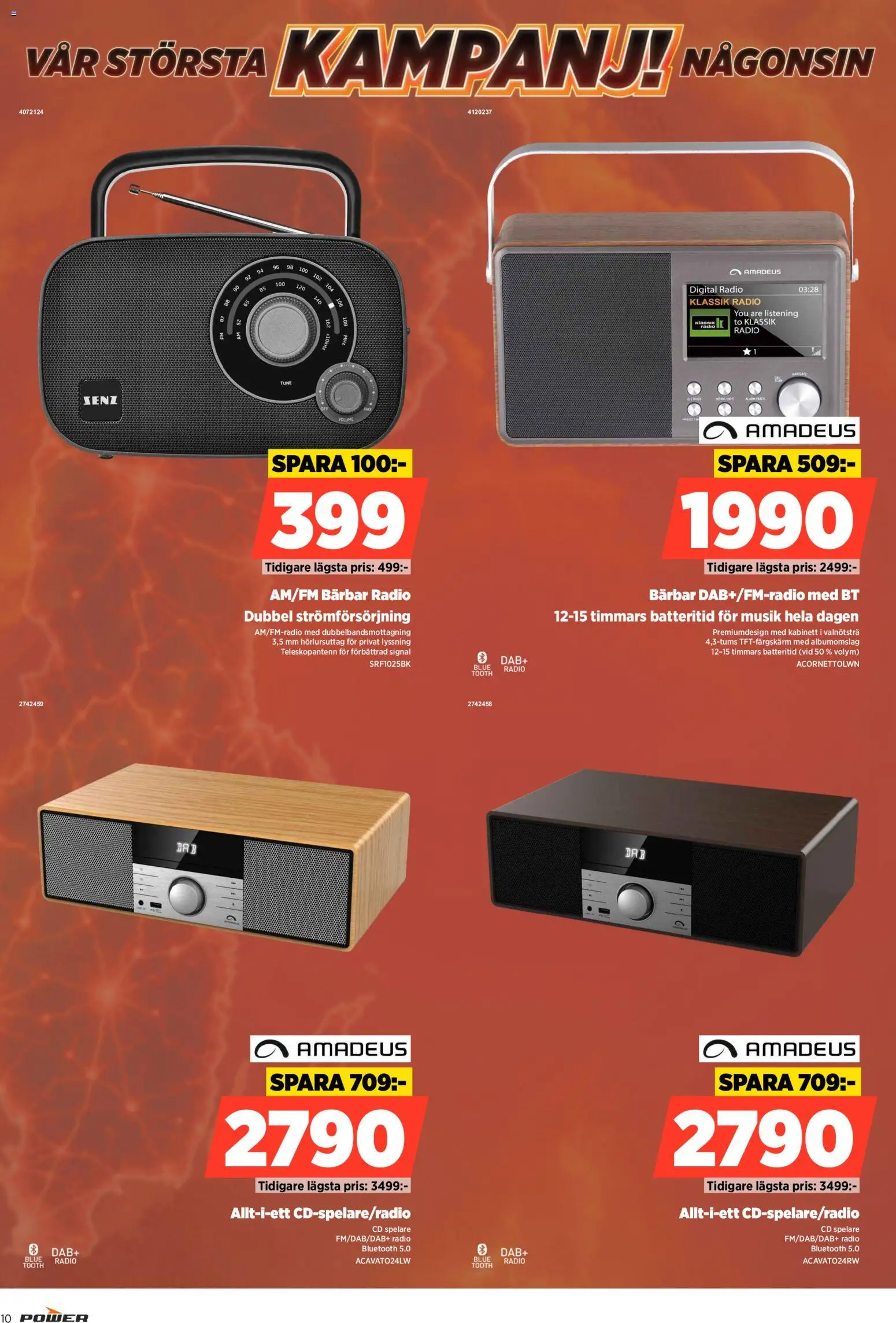 Power reklamblad aktuell från 07/09/2026 | Sida: 10 | Produkter: Radio