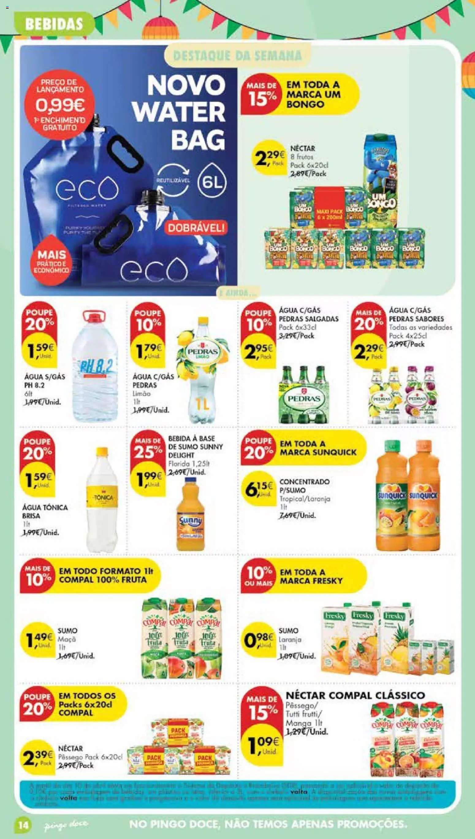Pingo Doce Poupe Esta Semana Madeira │ válido de 09.06.2026 | Página: 14 | Produtos: Base, Sumo, Truta, Bebida