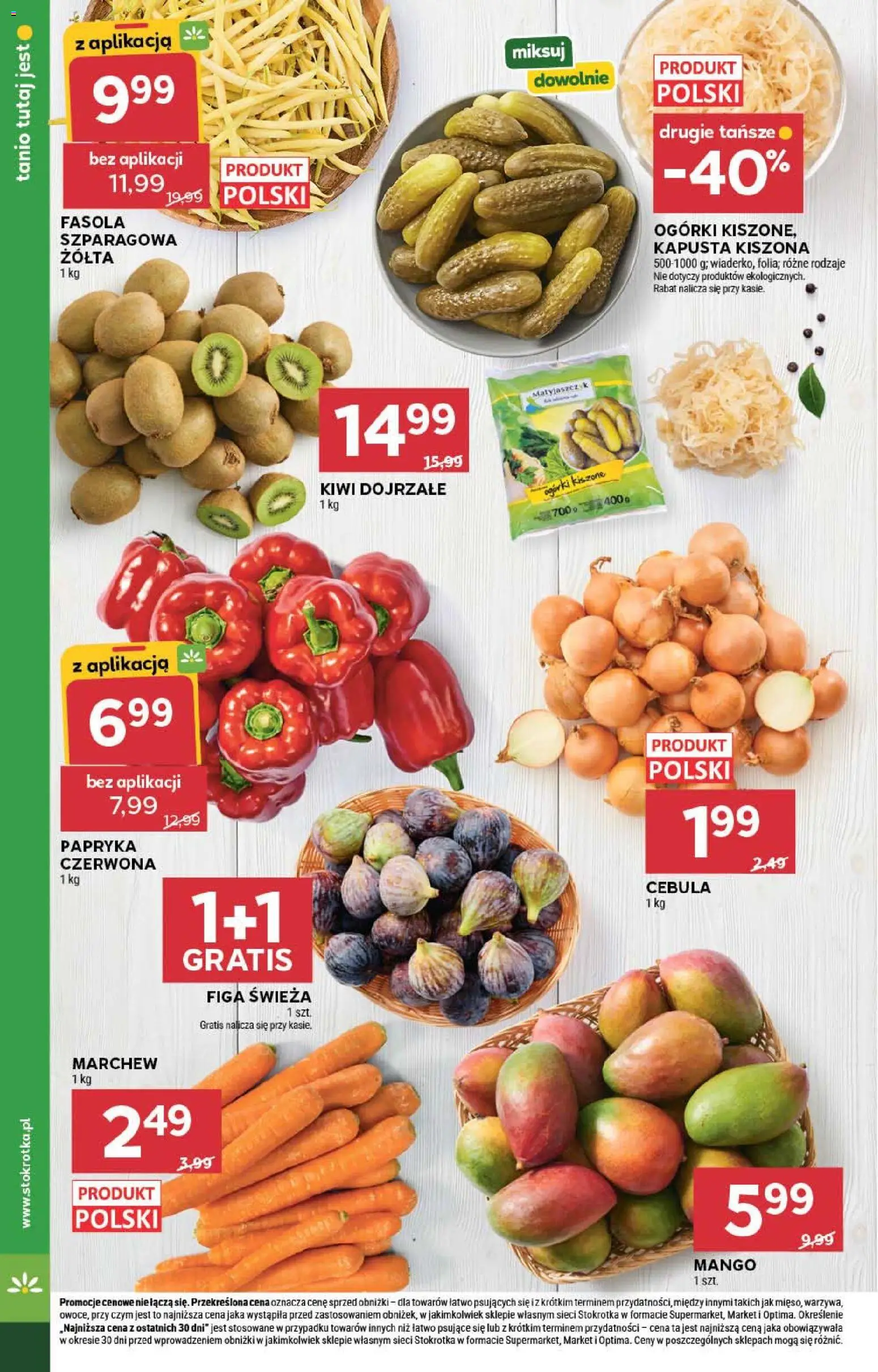 Stokrotka gazetka - Market od 10.09.2026 | Strona: 12 | Produkty: Mango, Kapusta, Stokrotka, Ogórki kiszone