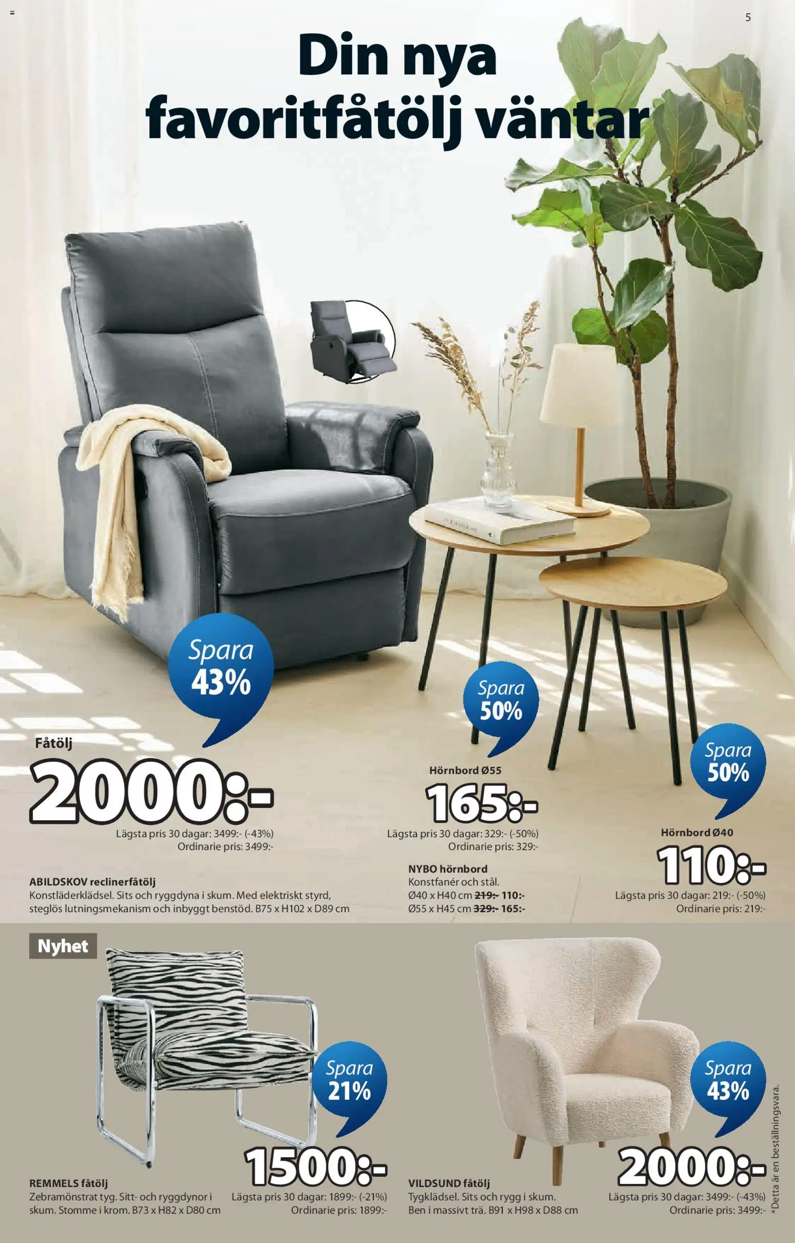 JYSK reklamblad aktuell från 07/09/2026 | Sida: 5 | Produkter: Gamingstol, Bordslampa, Gardin, Matta