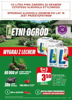Pogląd oferty "Piwo Lech Free, puszka, 2 rodzaje, 330 ml" - ważna od 10.06.2026 | Strona: 55 | Produkty: Robot, Piwo