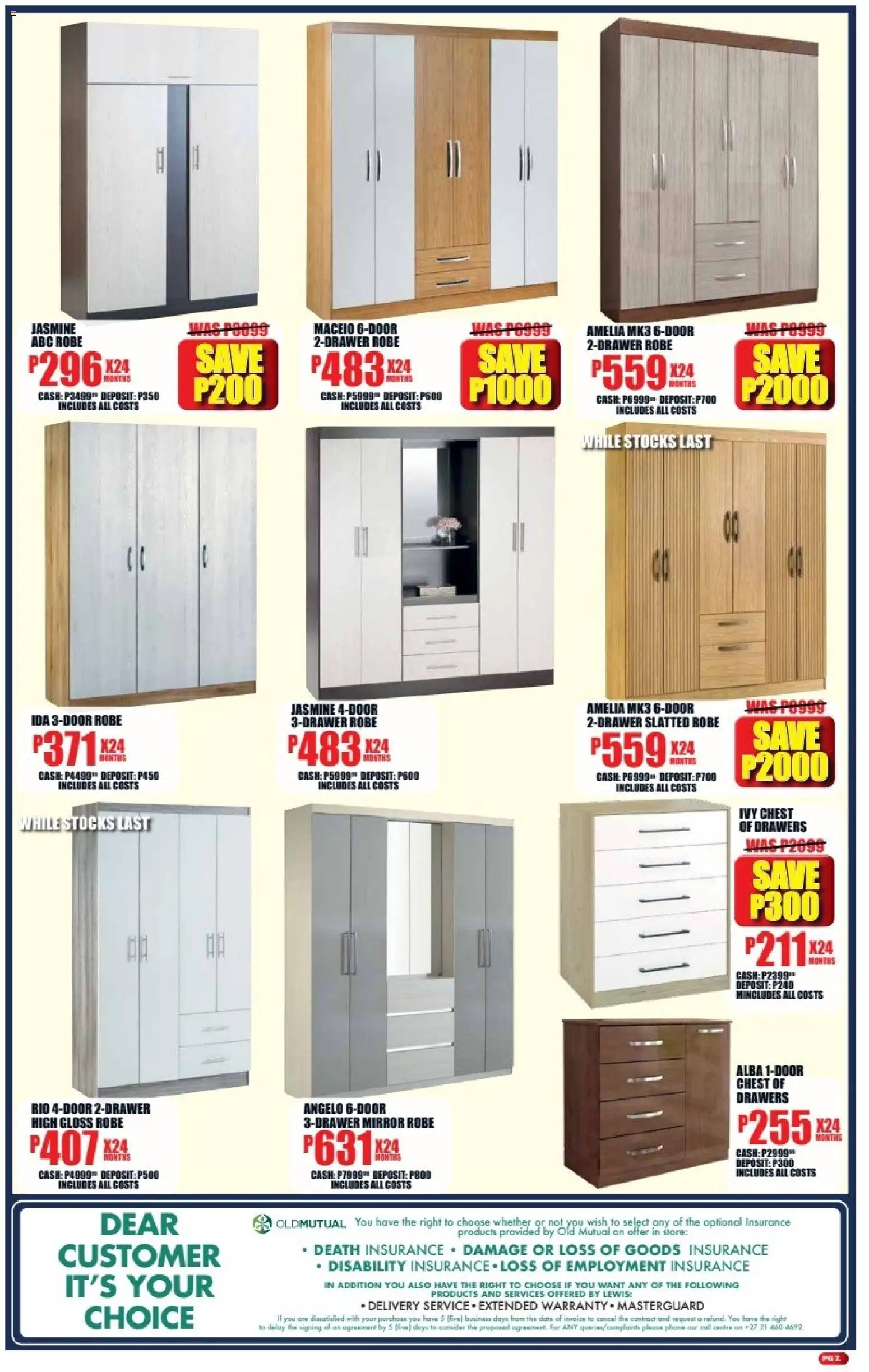 New Lewis Stores catalogue – valid from 06/07/2026 | Page: 7 | Products: Gloss, Phone, Chest of drawers, Mirror