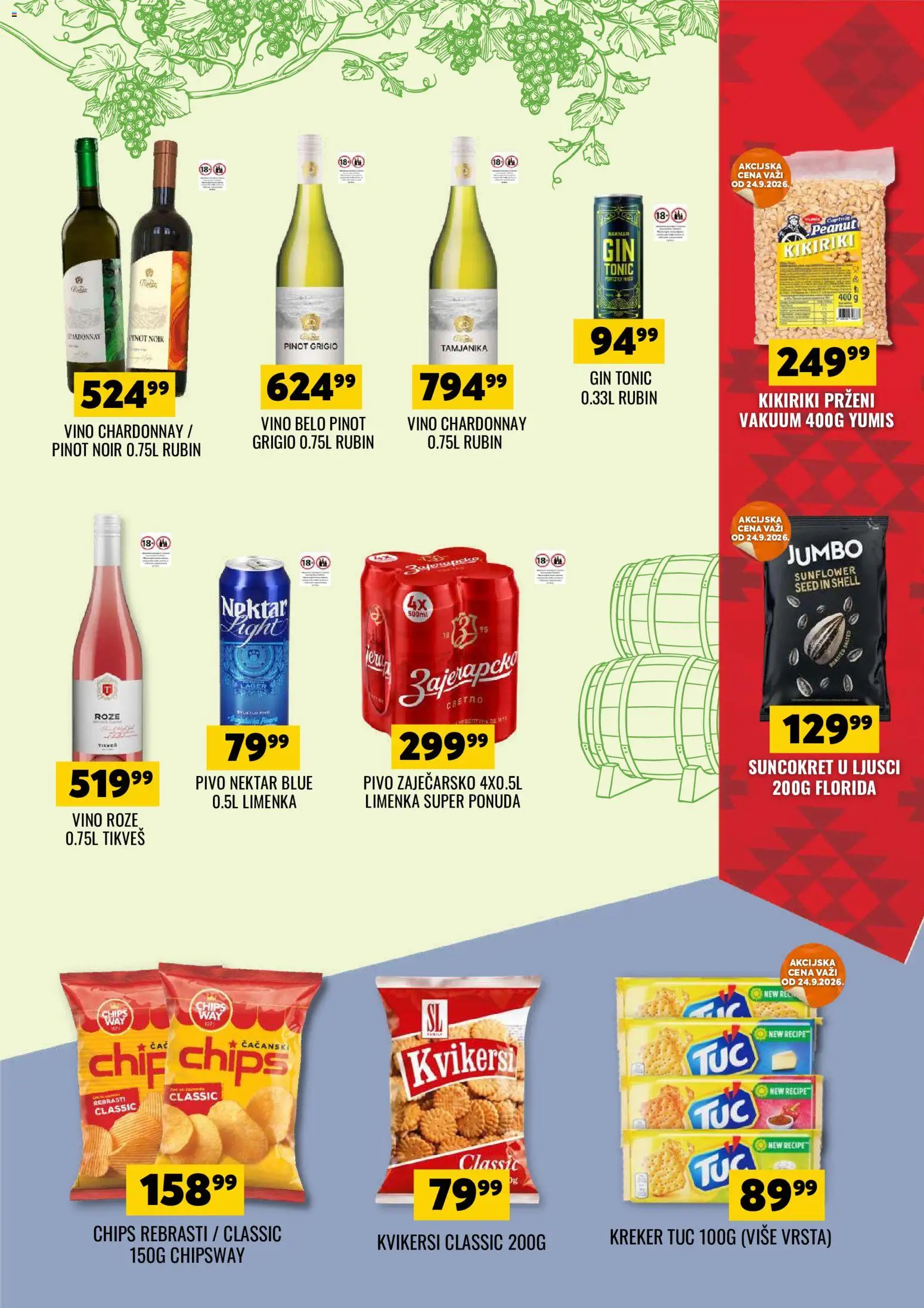 Tekijanka katalog - važi od 23.09.2026 | Strana: 11 | Proizvode: Nektar, Pinot grigio, Pivo, Tonic