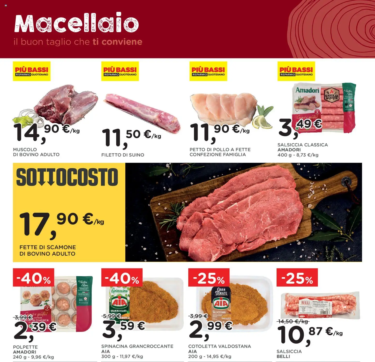 Volantino Poli del 30/09/2026 | Pagina: 6 | Prodotti: Bovino, Petto di Pollo, Suino, Polpette