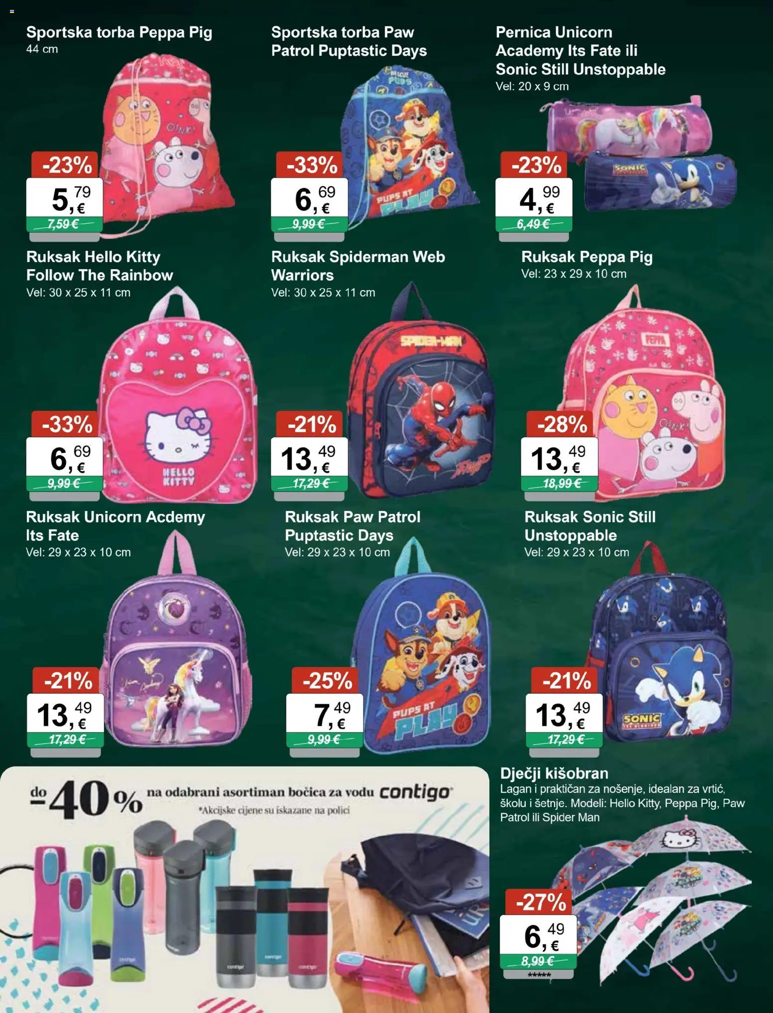 KTC katalog | vrijedi od 26.08.2026 | Stranica: 3 | Proizvodi: Ruksak, Kišobran, Spiderman, Torba