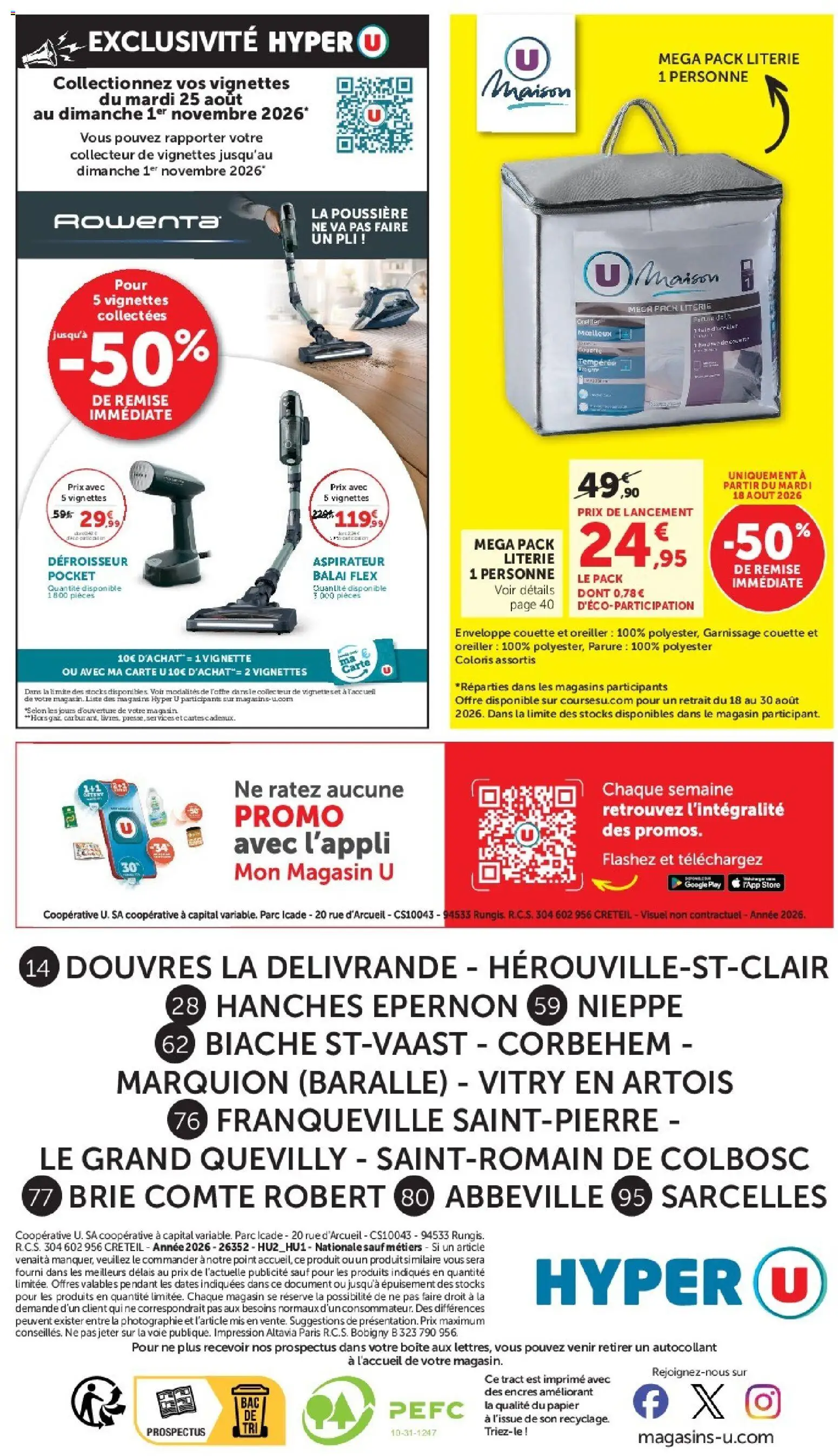 {H1} | Page: 44 | Produits: Store, Balai, Literie, Brie