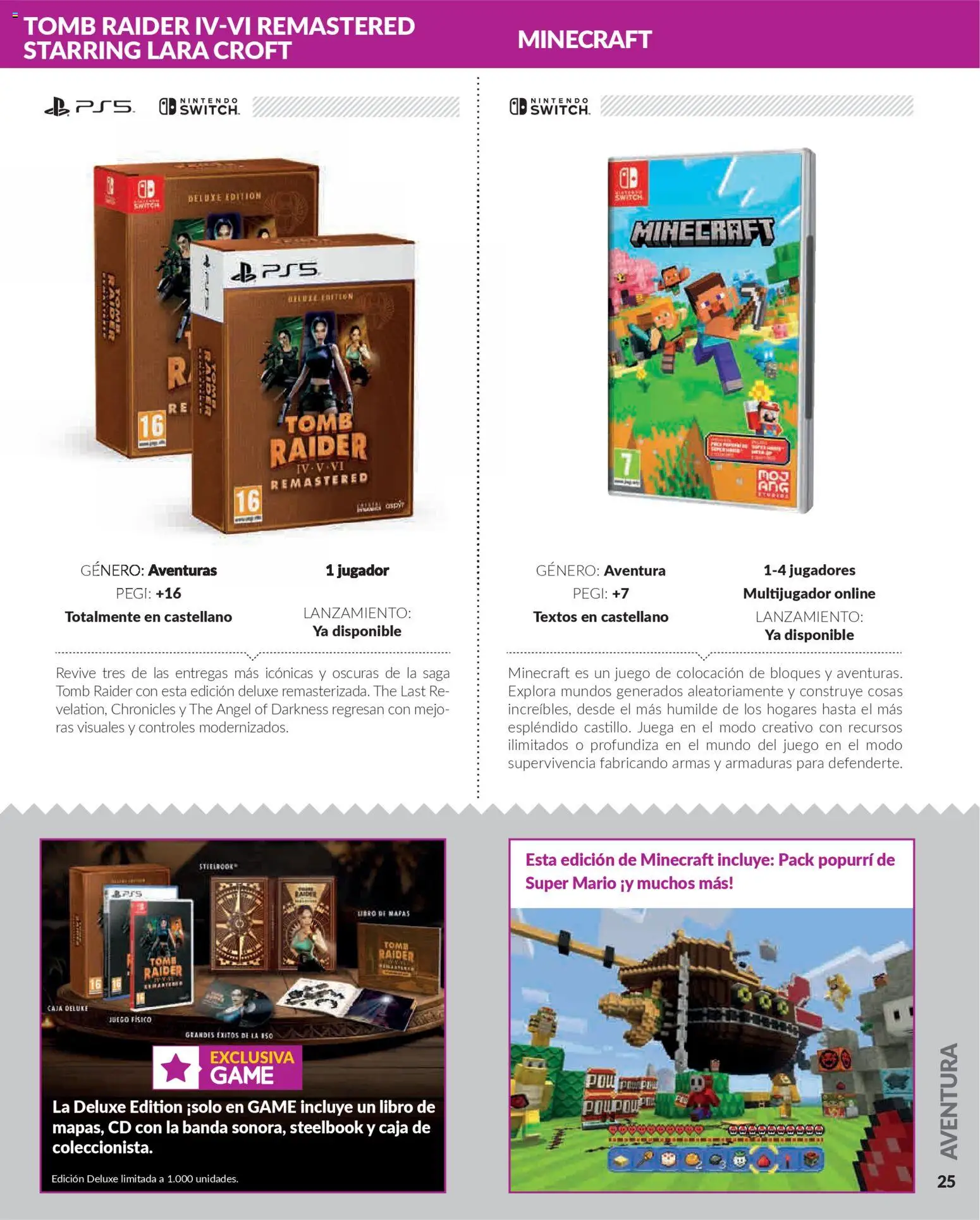 Game folleto │ válido desde el 03/12/2025 | Página: 25 | Productos: Jugador, Juega, Caja