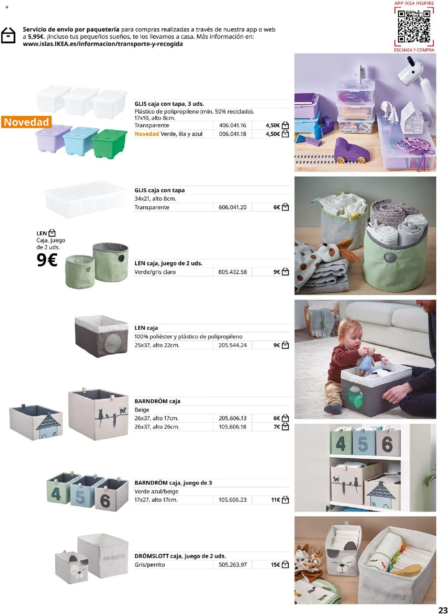 Catálogo IKEA Almacenaje infantil │ válido desde el 01/02/2026 | Página: 23 | Productos: Té, Caja