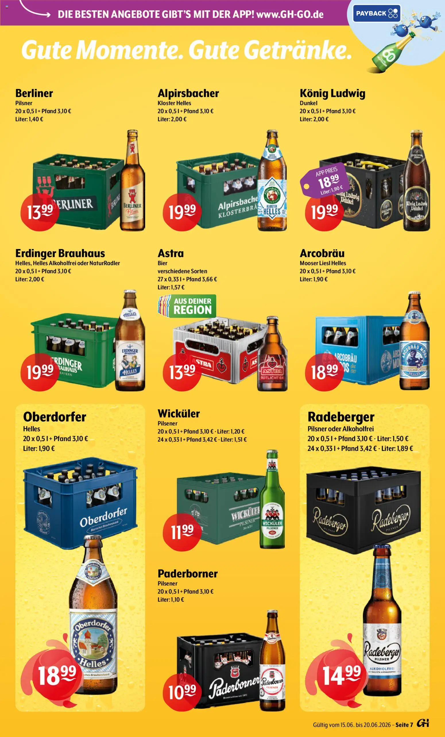 Getränke Hoffmann - Hamburg – gültig ab 15.06.2026 | Seite: 7 | Produkte: Berliner, Erdinger, Bier, Astra