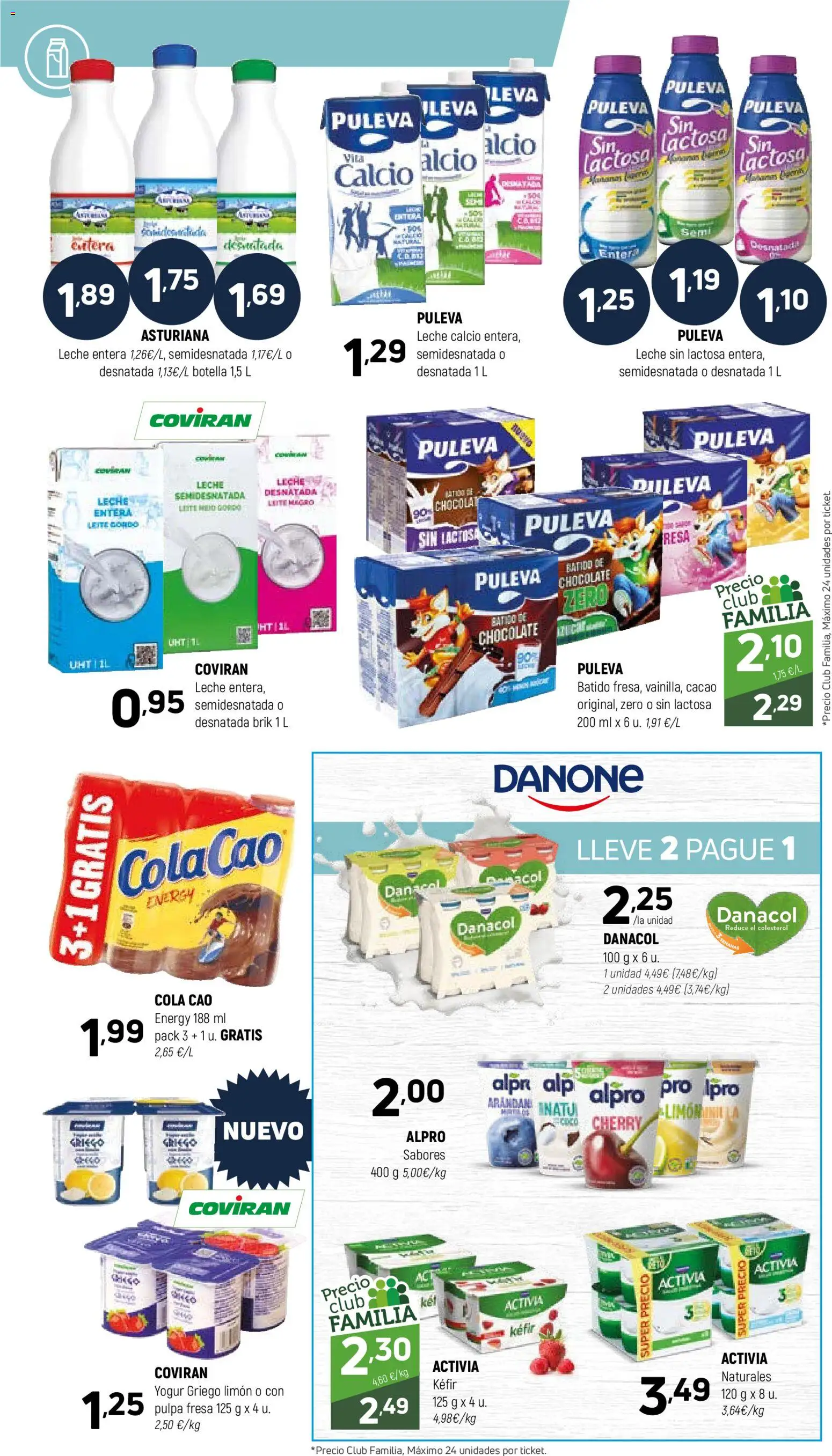 Coviran - Ceuta │ válido desde el 07.04.2026 | Página: 6 | Productos: Leche sin lactosa, Yogur, Chocolate, Μαγειρική εστία